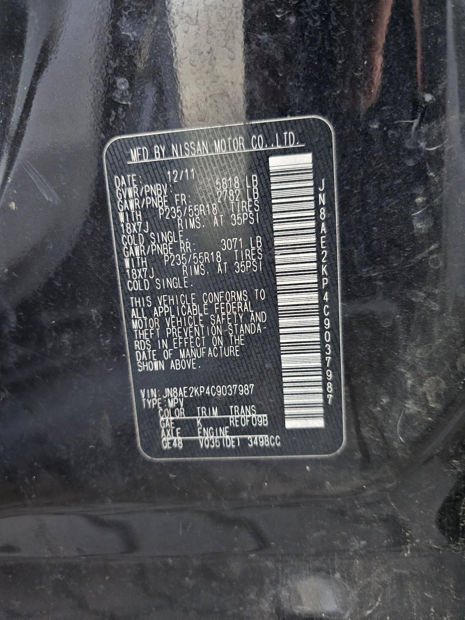 NISSAN QUEST 2012 - Marhaba Auction Used Cars - Image 9