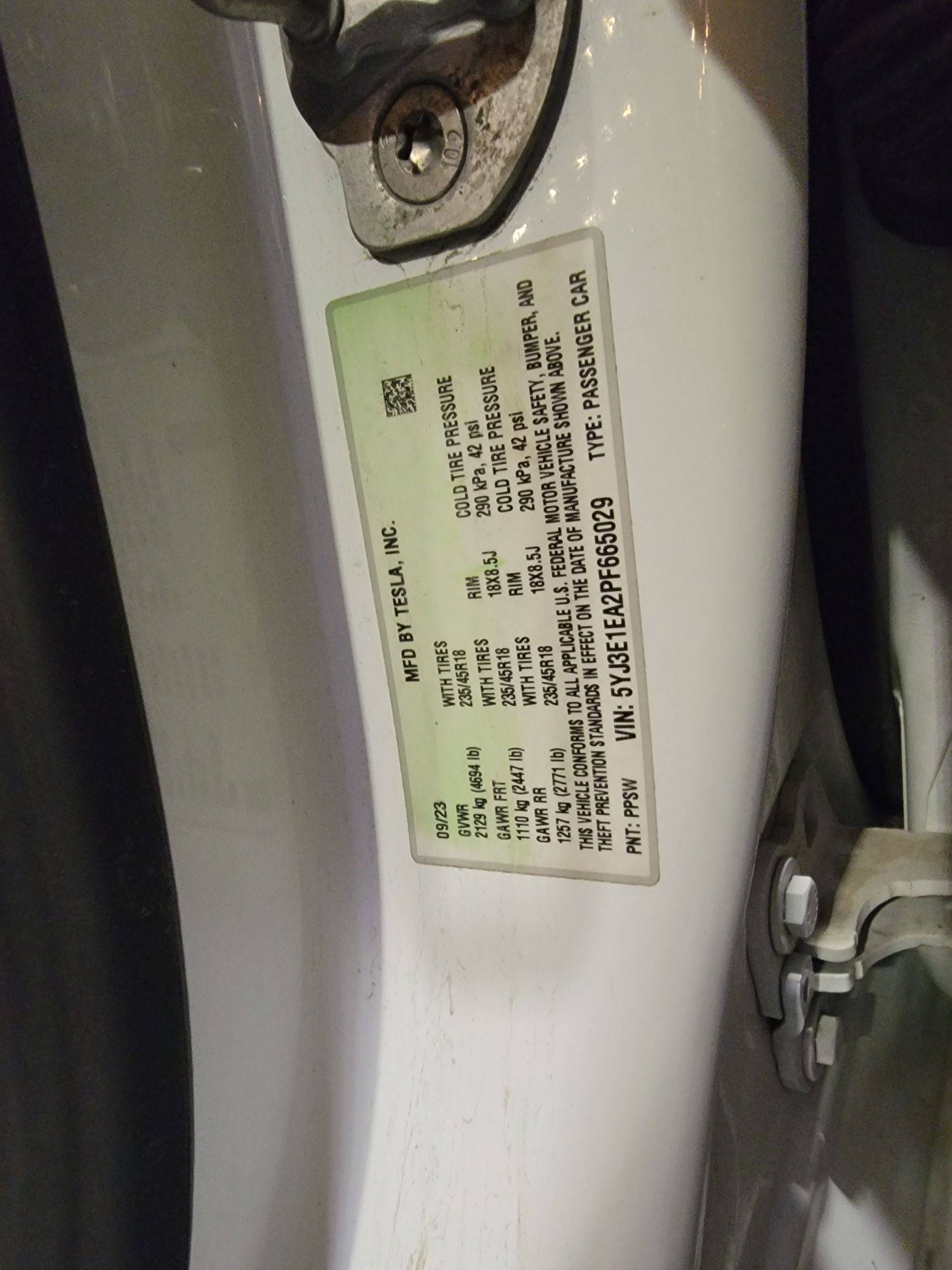 TESLA MODEL 3 2023 - Marhaba Auction Used Cars - Image 10