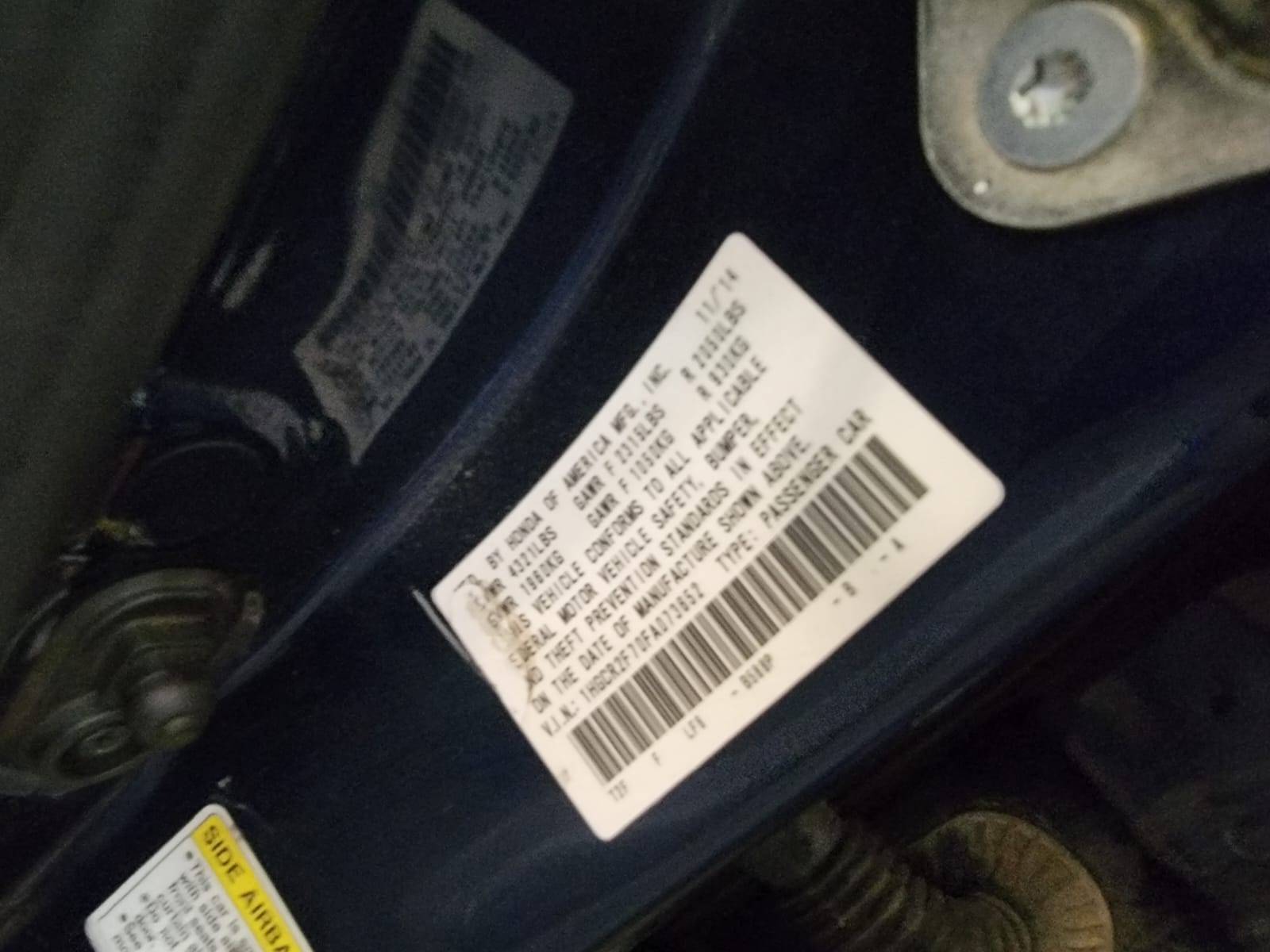 2015 HONDA ACCORD — 153263 Miles — Lot A073652 — Main - Marhaba Auctions Used Cars - Image 10