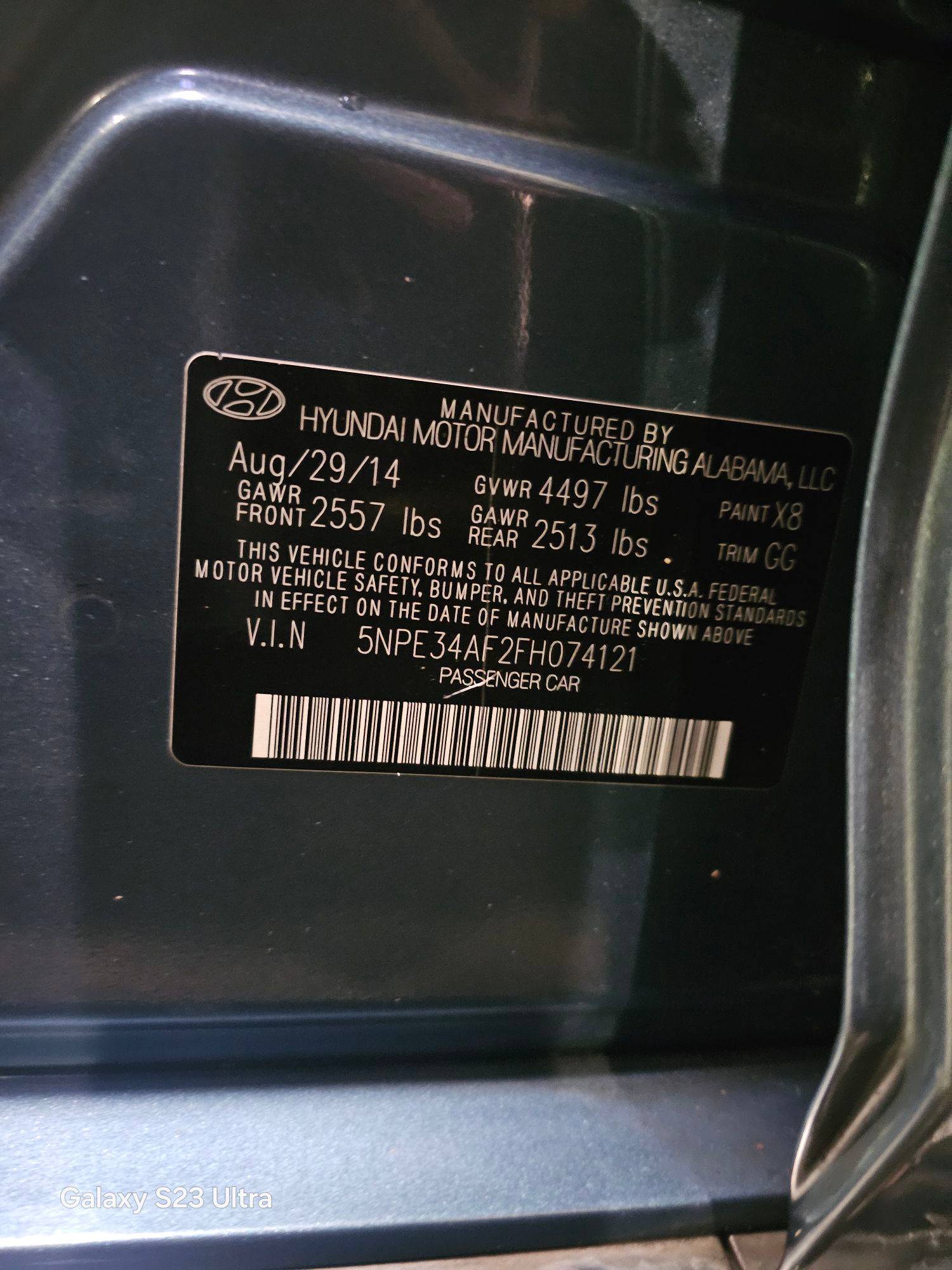 2015 HYUNDAI SONATA — 181658 Miles — Lot 3934640 — Main - Marhaba Auctions Used Cars - Image 9