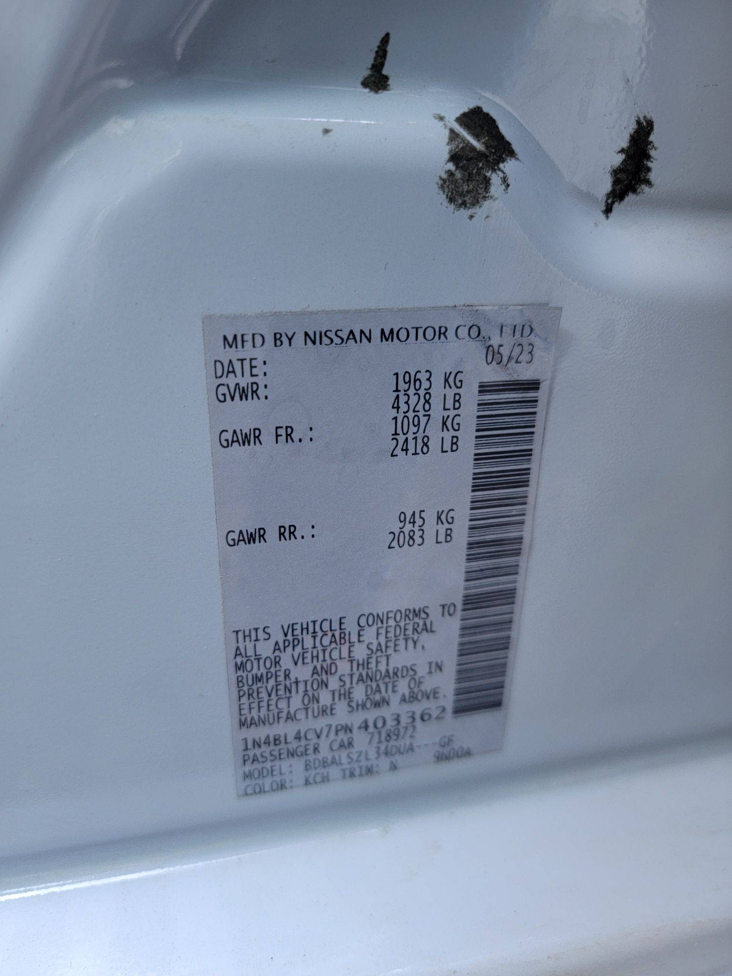 NISSAN ALTIMA 2023 - Marhaba Auction Used Cars - Image 9