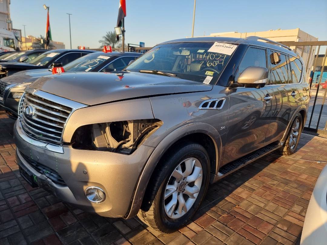 2014 INFINITI QX80 — 154824 Miles — Lot 125478 — Ind. 12 - Marhaba Auctions Used Cars - Image 3