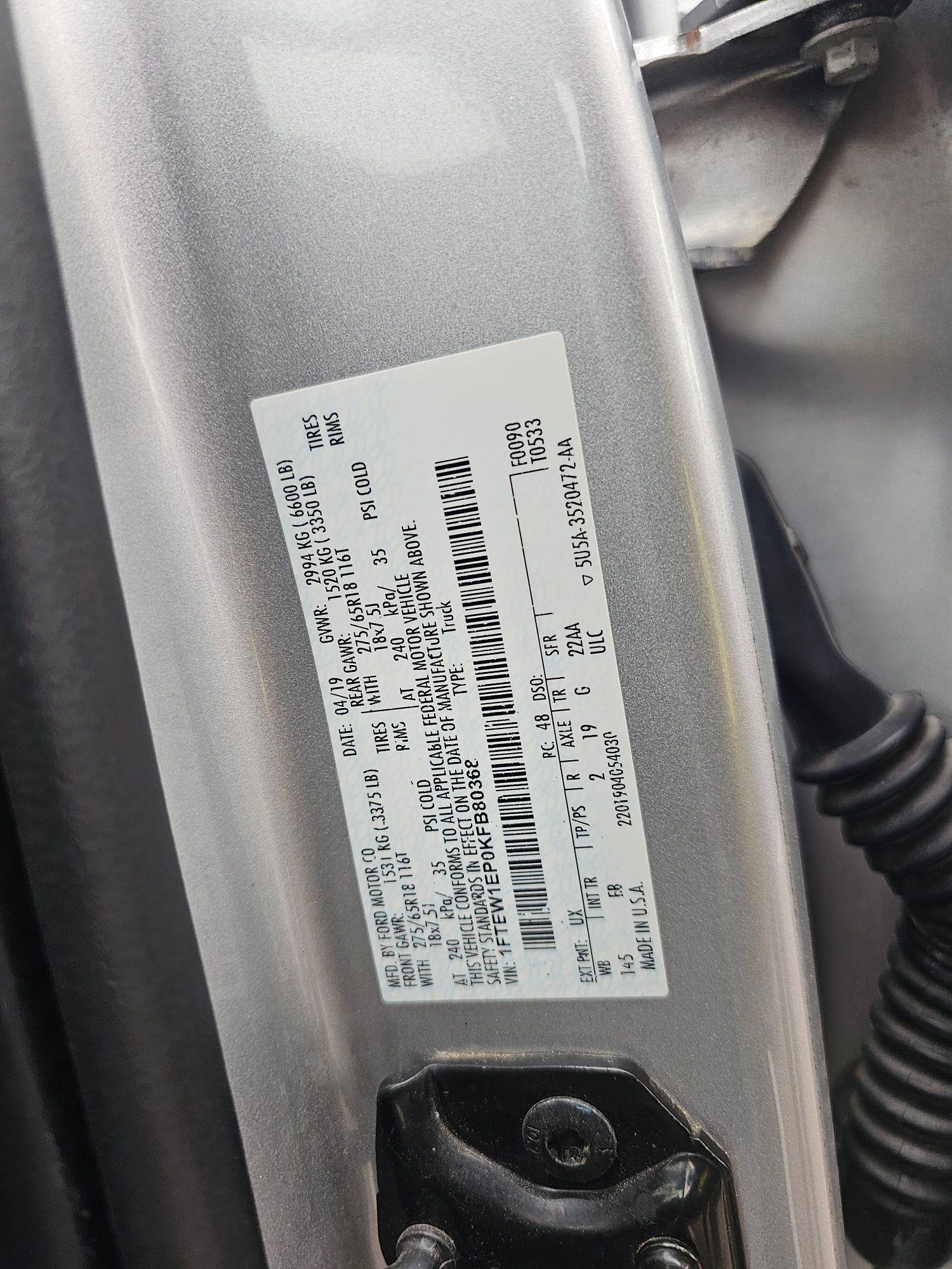 FORD F150 2019 - Marhaba Auction Used Cars - Image 11