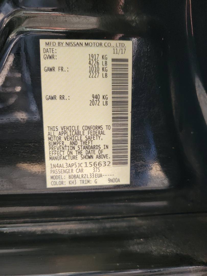 2018 NISSAN ALTIMA — 145659 Miles — Lot C156632 — Main - Marhaba Auctions Used Cars - Image 9