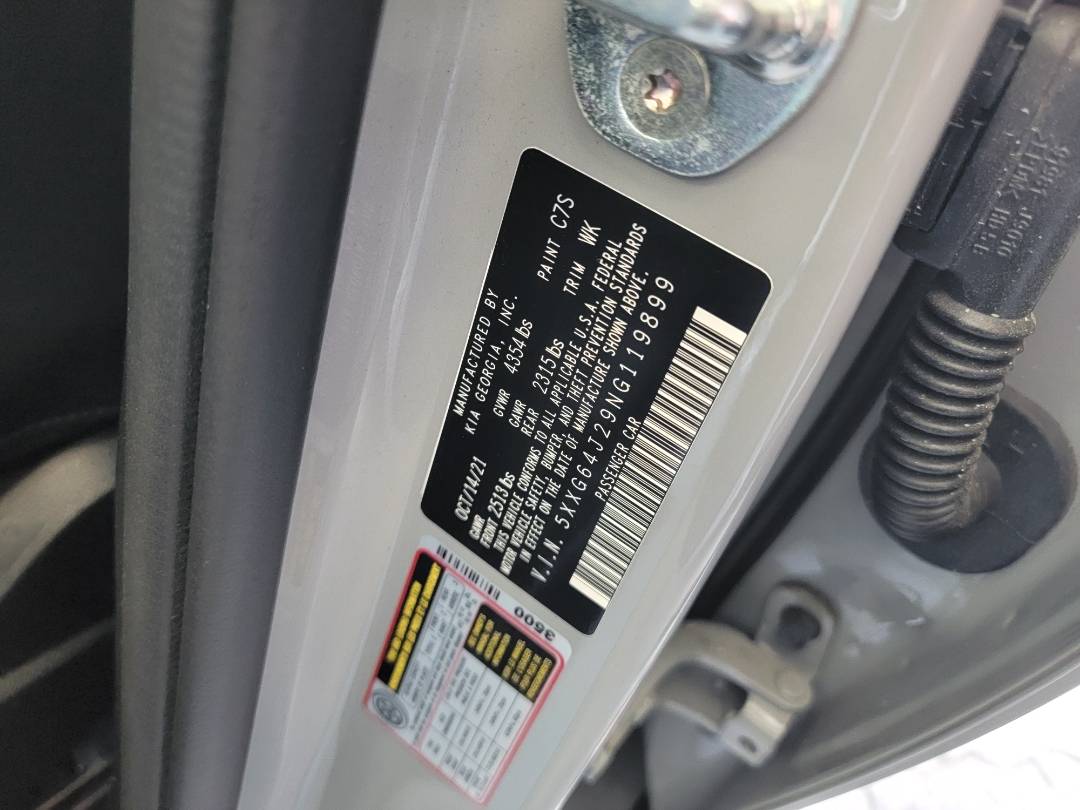 2022 KIA K5 — 63382 Miles — Lot J29NG119899 — Ind. 12 - Marhaba Auctions Used Cars - Image 9