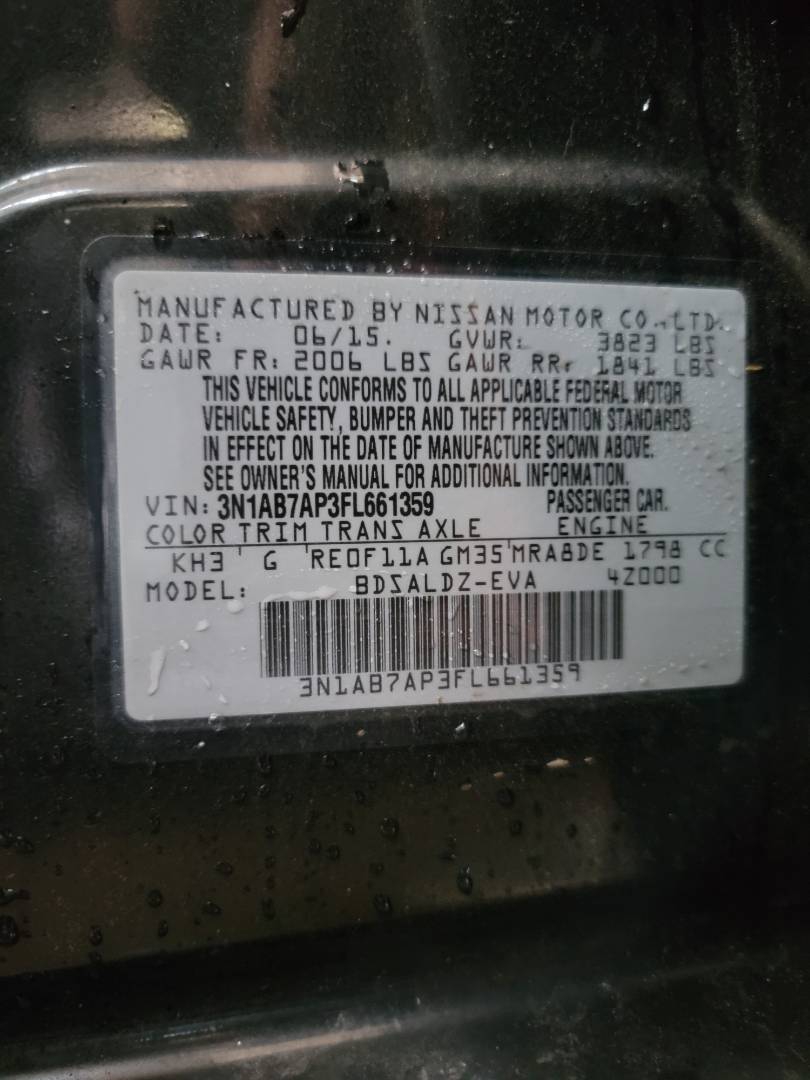 2015 NISSAN SENTRA — 99266 Miles — Lot 42040374 - Marhaba Auctions Used Cars - Image 8
