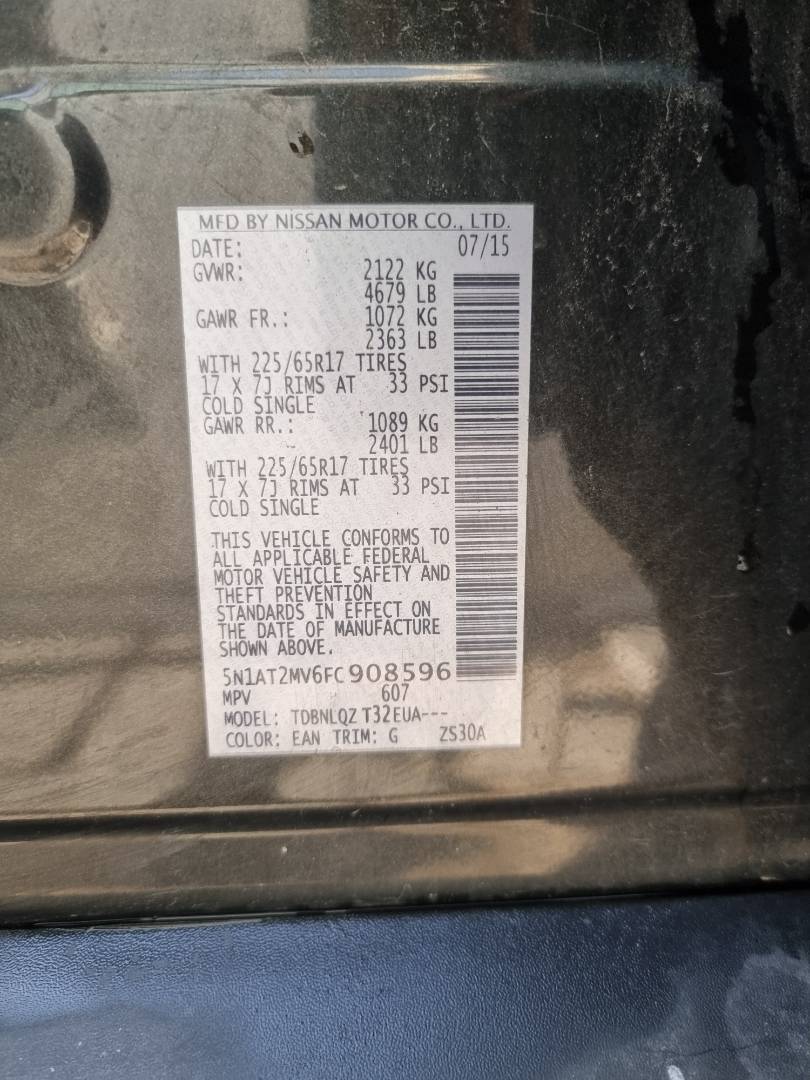 2015 NISSAN ROGUE — 147096 Miles — Lot 908596 — Ind. 12 - Marhaba Auctions Used Cars - Image 8