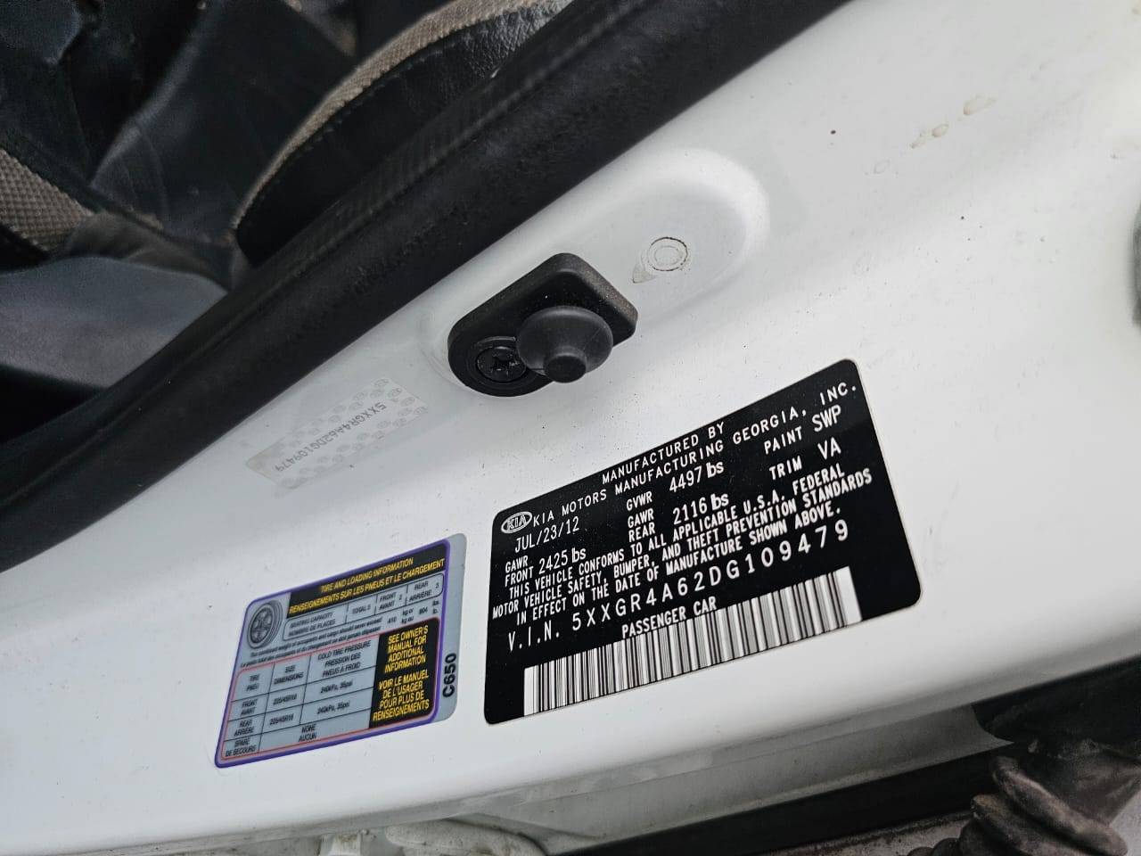 2013 KIA OPTIMA — 222509 Miles — Lot 97539625 - Marhaba Auctions Used Cars - Image 9