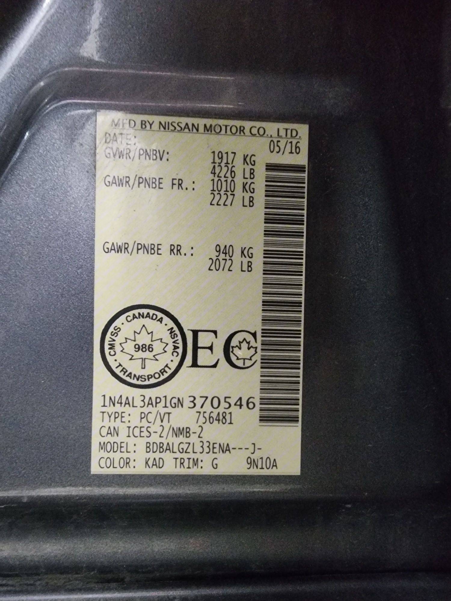 NISSAN ALTIMA 2016 - Marhaba Auction Used Cars - Image 10