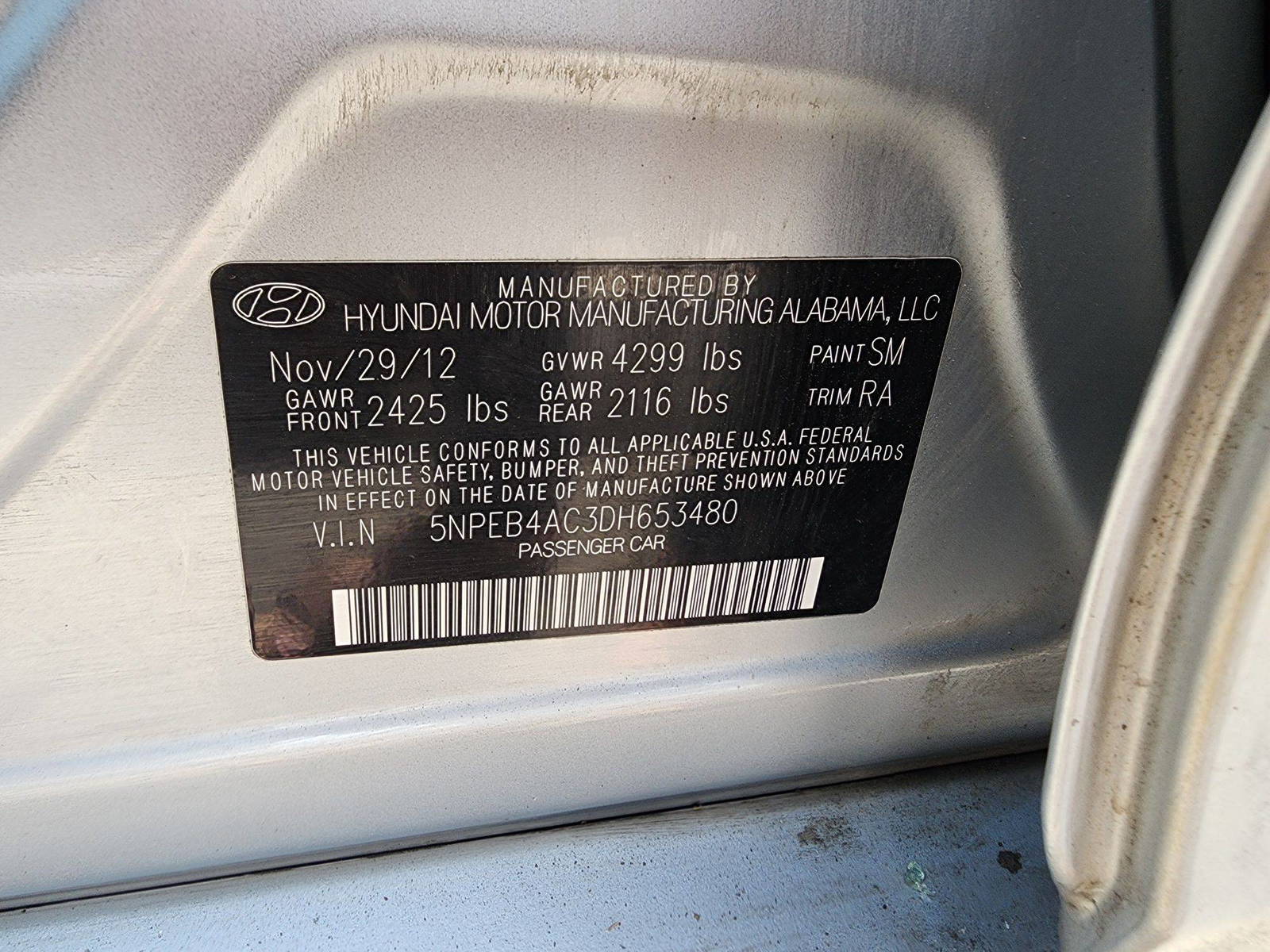 2013 HYUNDAI SONATA — 153541 Miles — Lot 40898354 - Marhaba Auctions Used Cars - Image 9