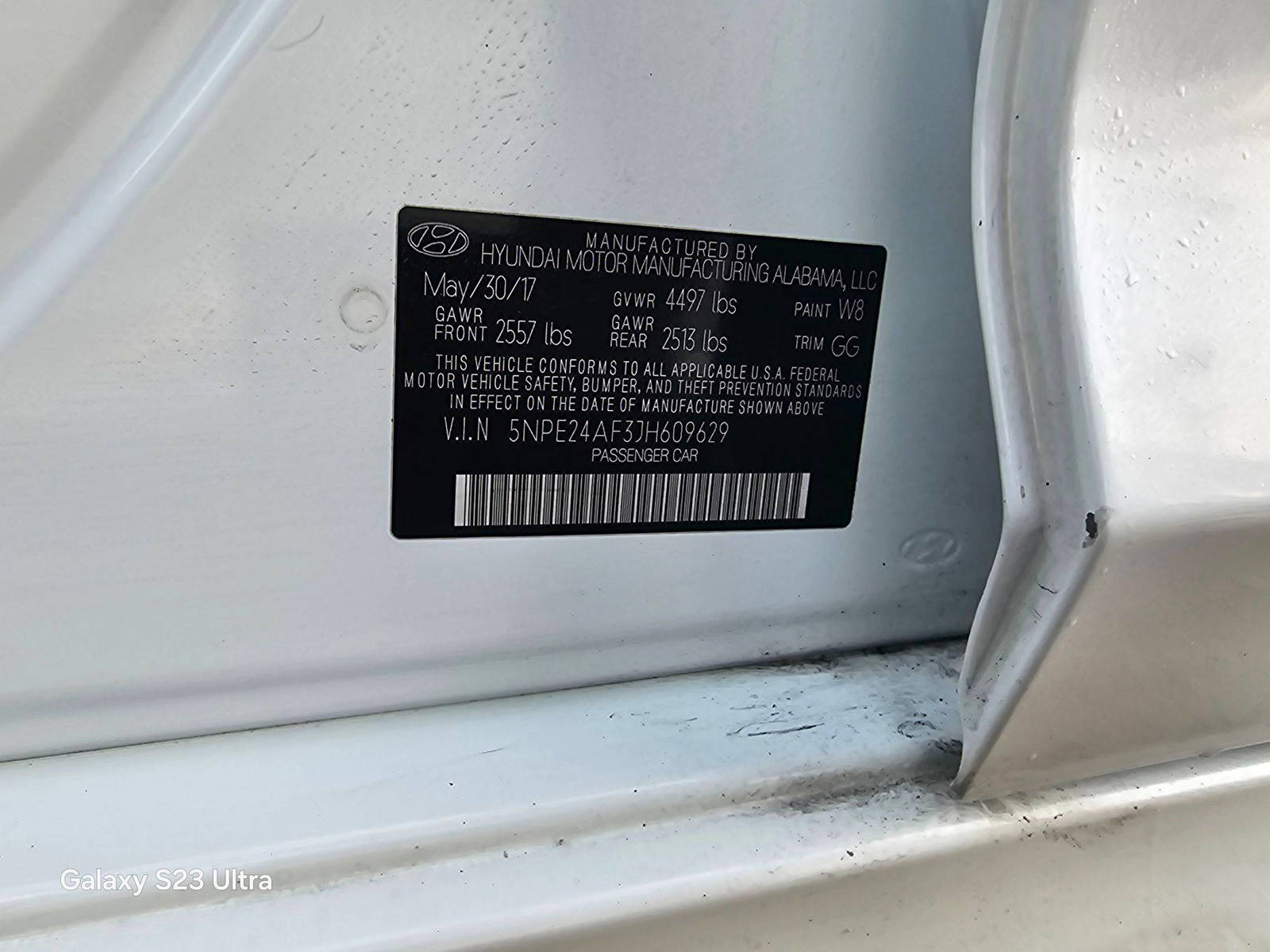 HYUNDAI SONATA 2018 - Marhaba Auction Used Cars - Image 9