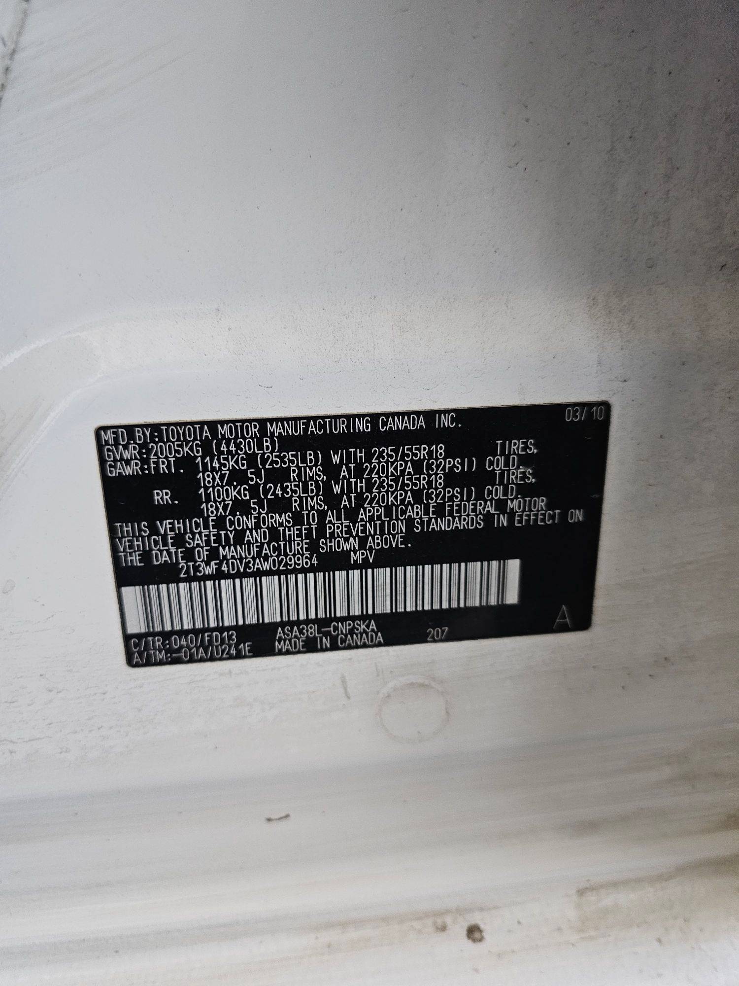 TOYOTA RAV4 2010 - Marhaba Auction Used Cars - Image 9