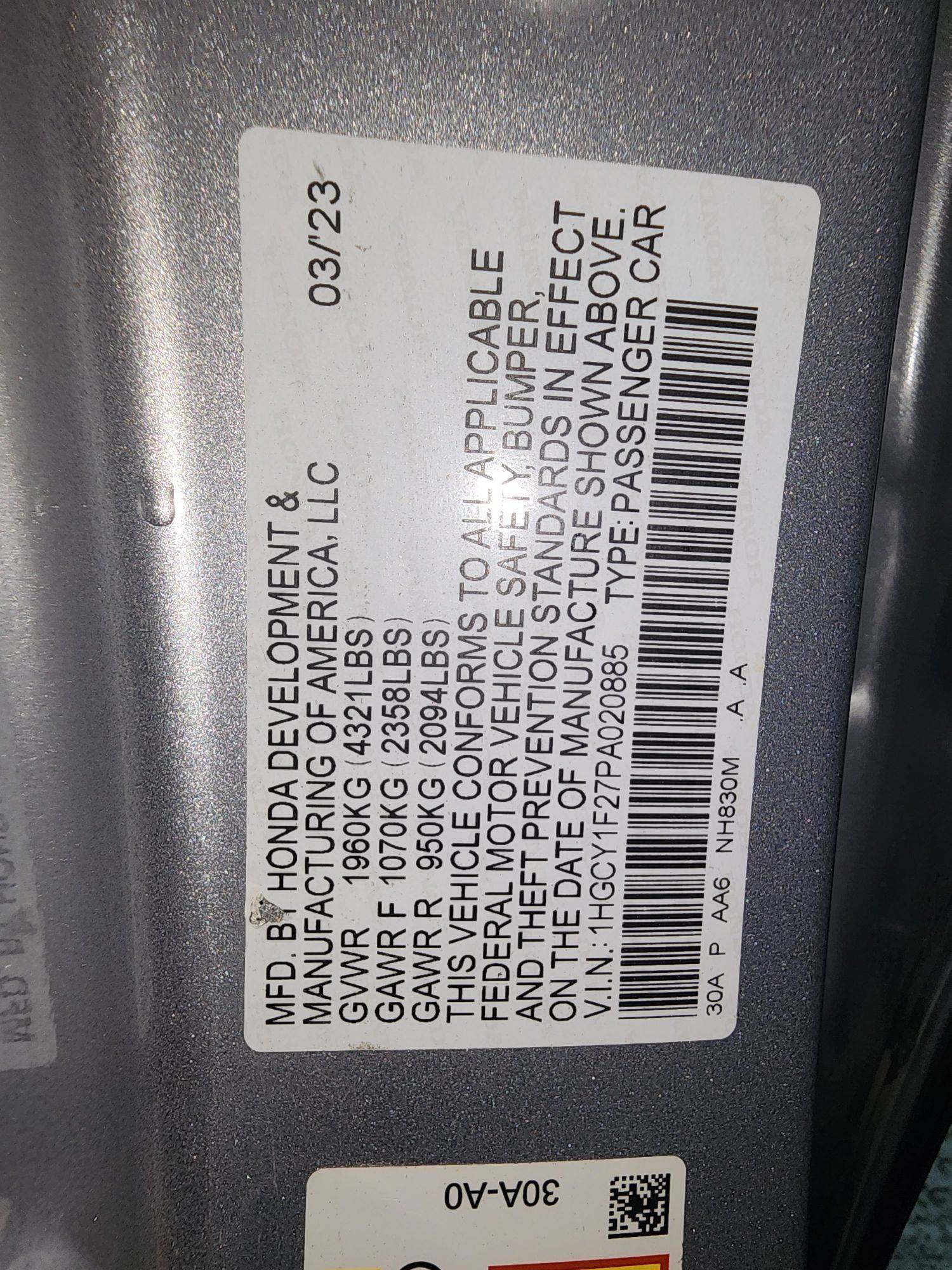 HONDA ACCORD 2023 - Marhaba Auction Used Cars - Image 10