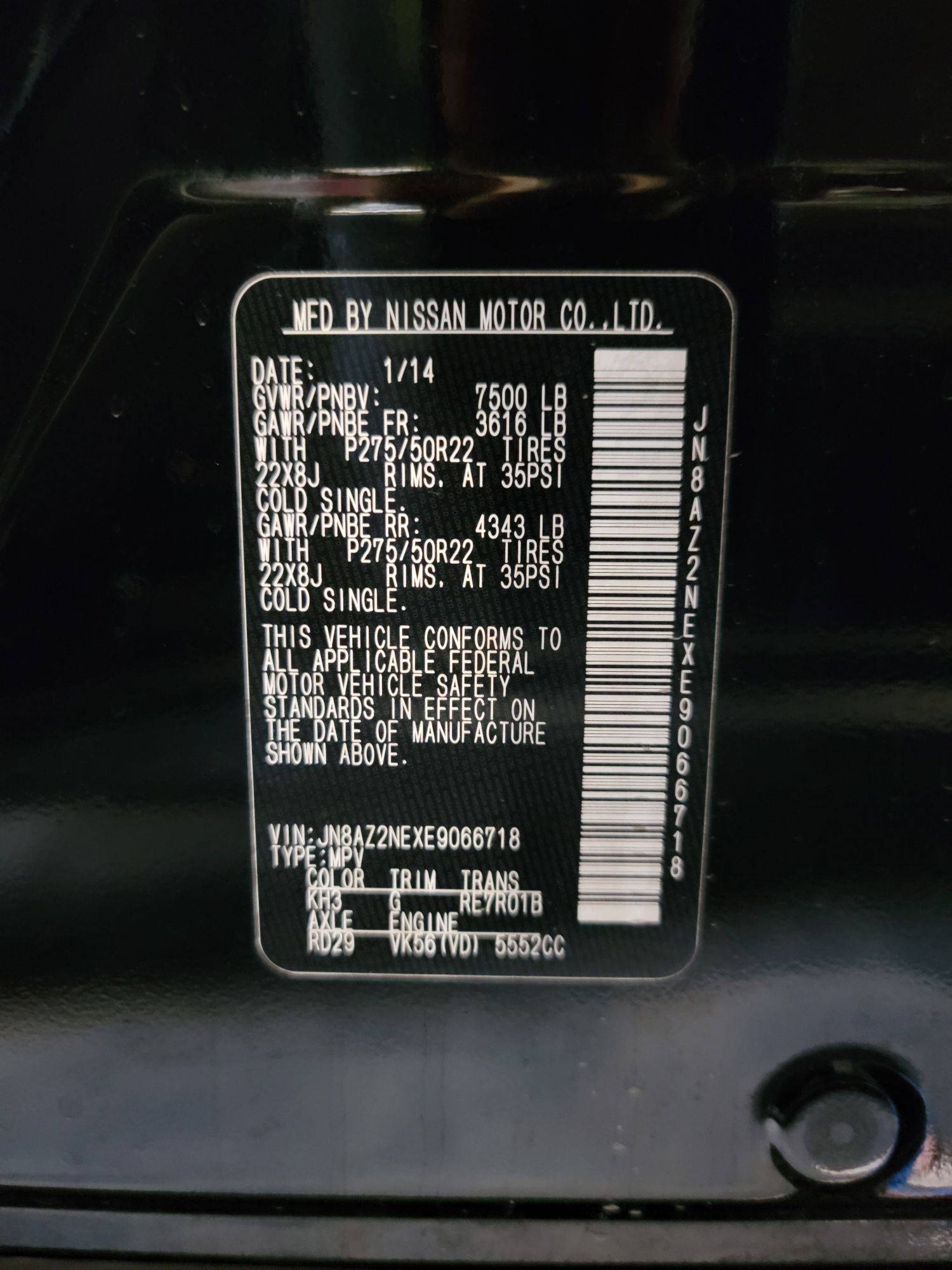 2014 INFINITI QX80 — 188625 Miles — Lot 6807890 — Main - Marhaba Auctions Used Cars - Image 10