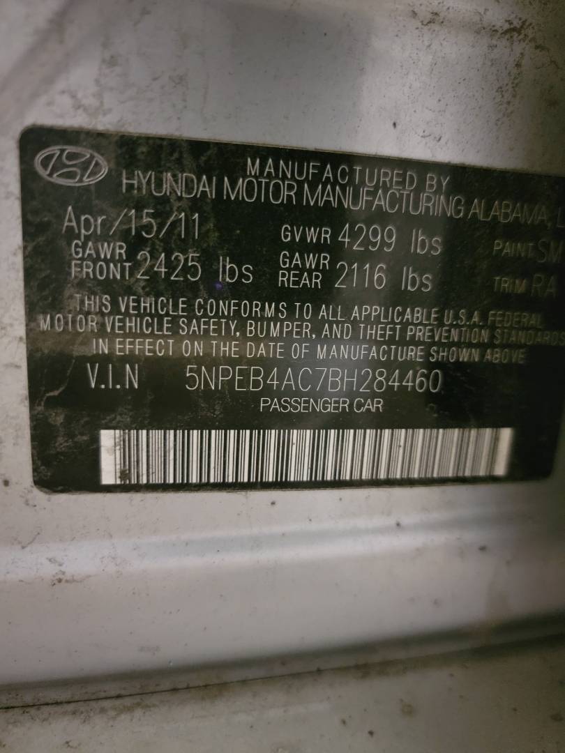 2011 HYUNDAI SONATA — 160041 Miles — Lot 72154863 - Marhaba Auctions Used Cars - Image 3