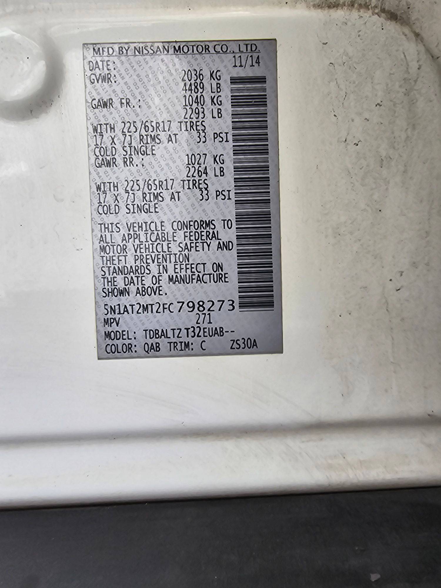 2015 NISSAN ROGUE — 147296 Miles — Lot C798273 — Main - Marhaba Auctions Used Cars - Image 7