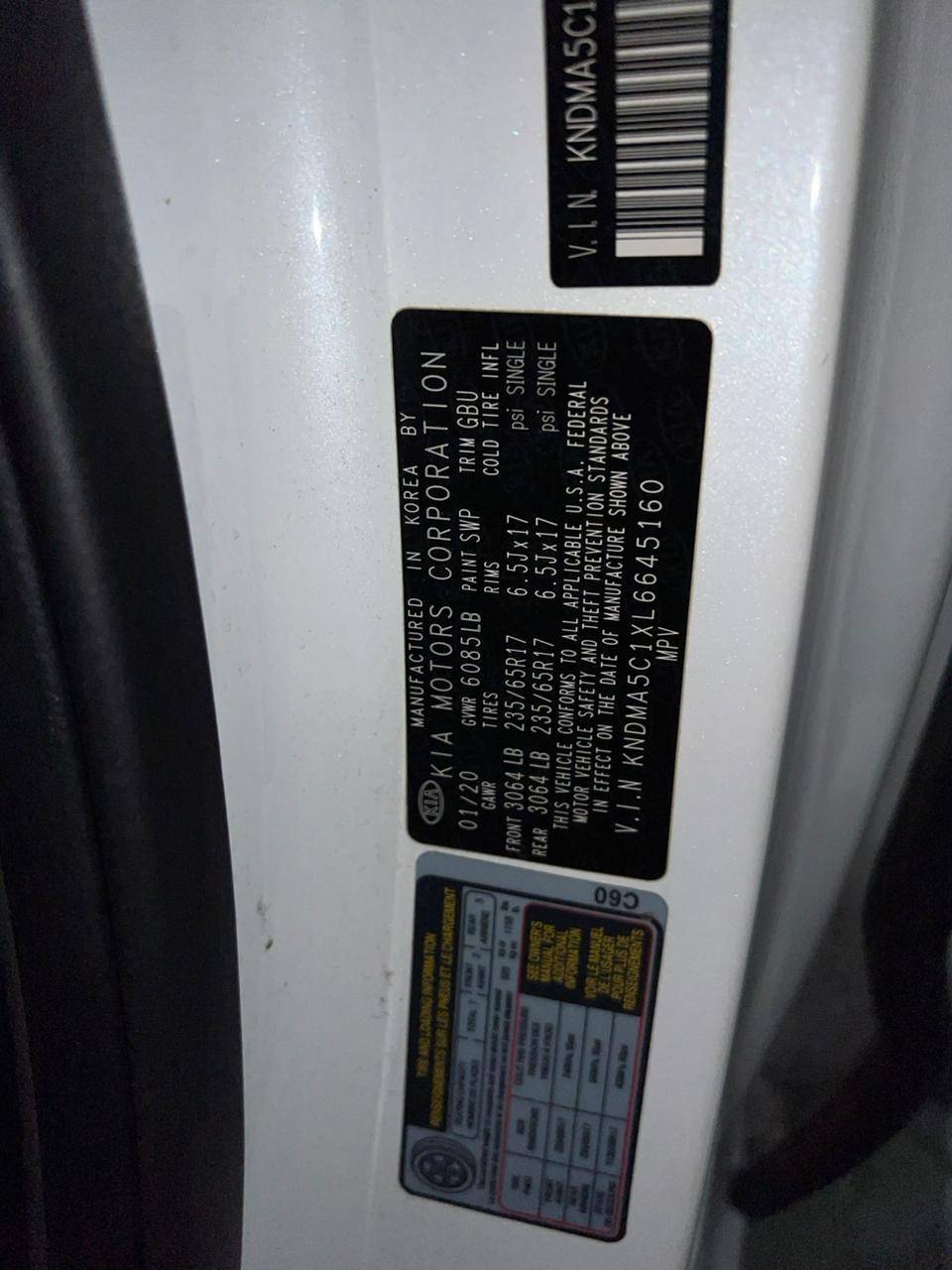 2020 KIA SEDONA — 89523 Miles — Lot C1XL6645160 - Marhaba Auctions Used Cars - Image 7