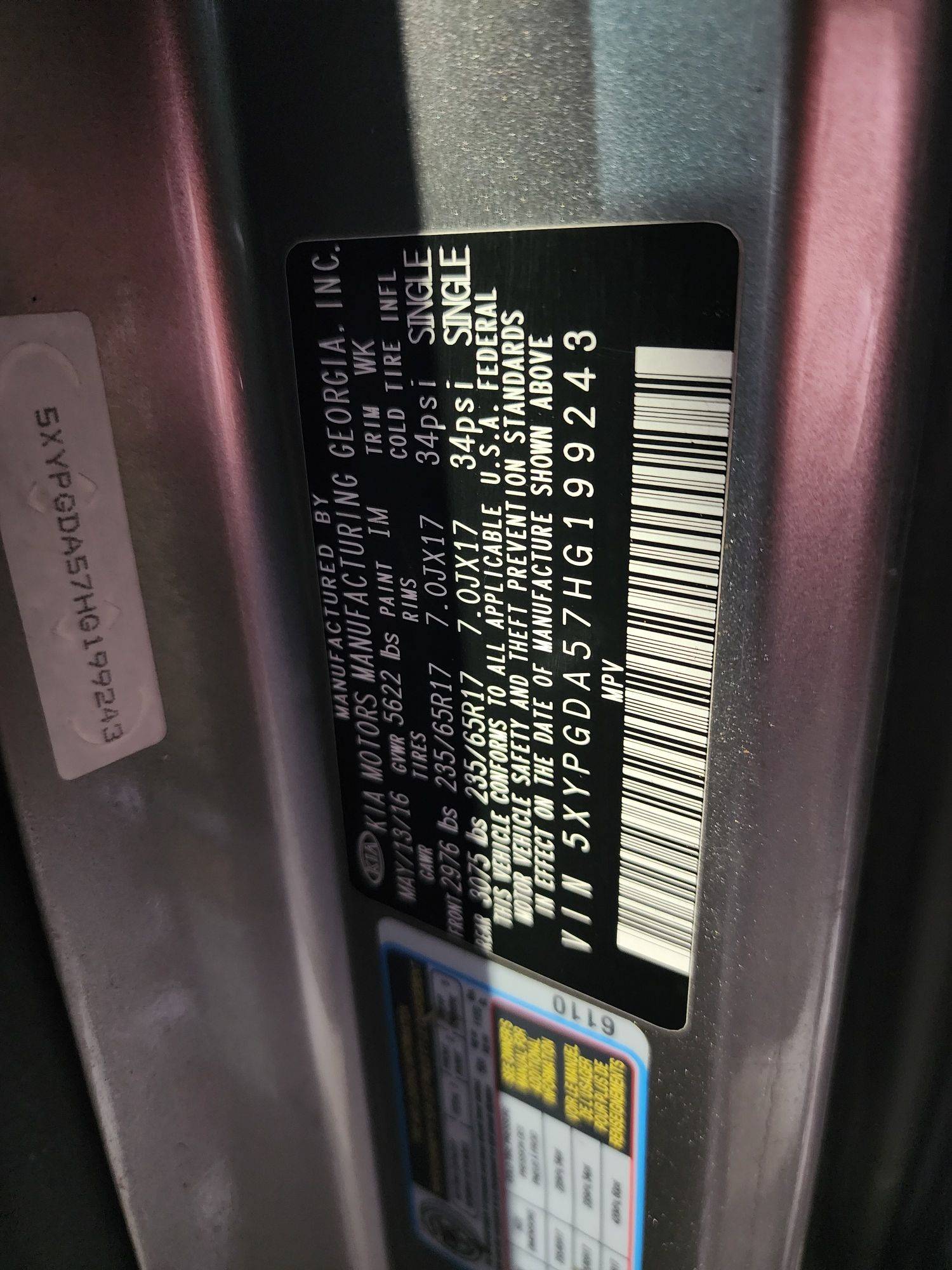 KIA SORENTO 2017 - Marhaba Auction Used Cars - Image 10