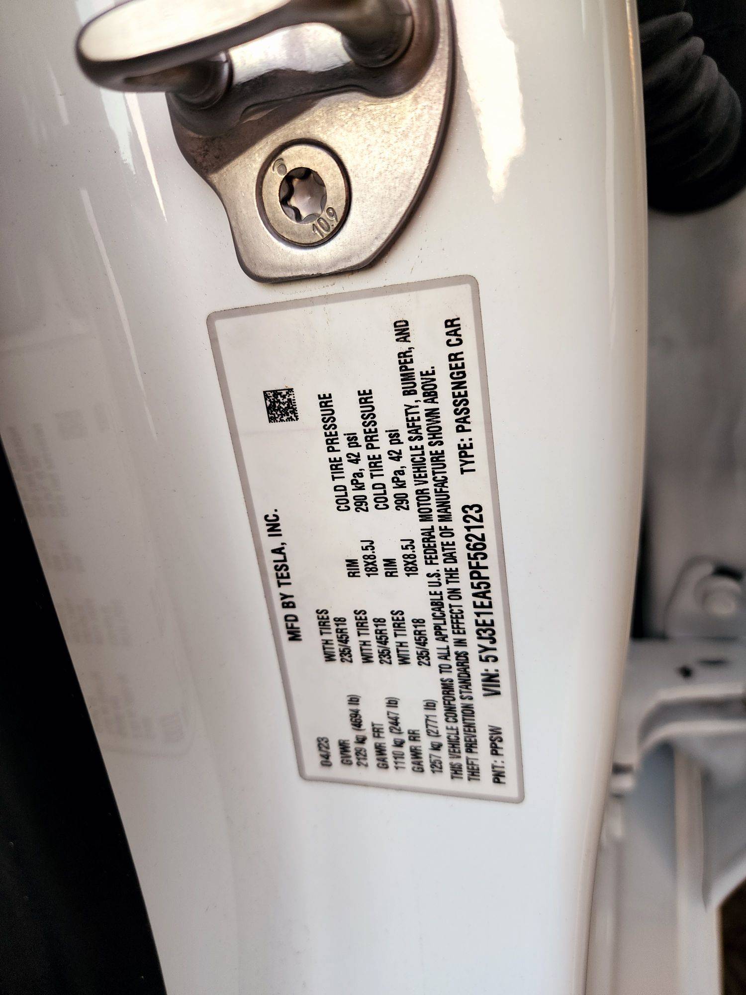 2023 TESLA MODEL 3 — 5421 Miles — Lot EA5PF562123 — Souq - Marhaba Auctions Used Cars - Image 10