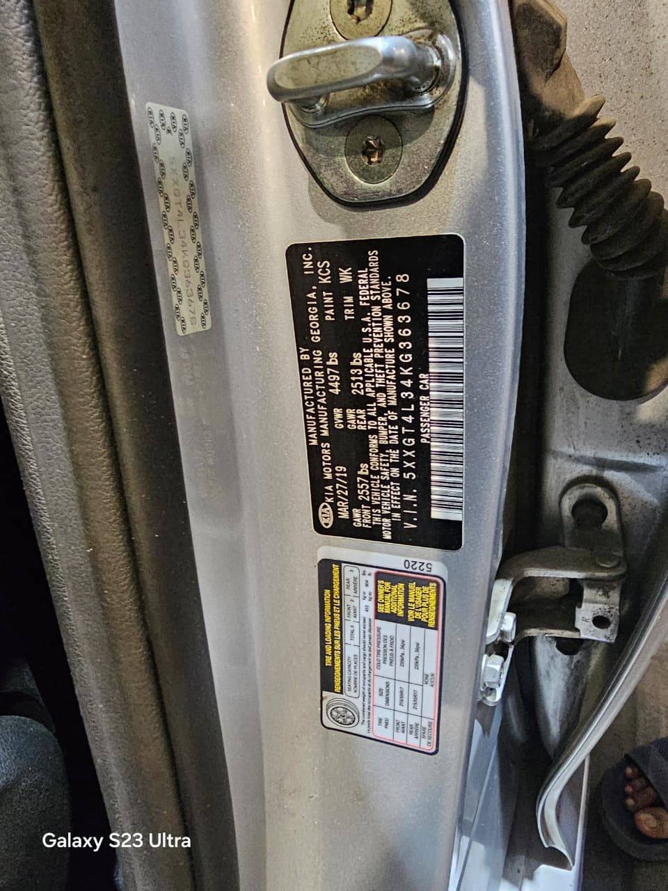 KIA OPTIMA 2019 - Marhaba Auction Used Cars - Image 9