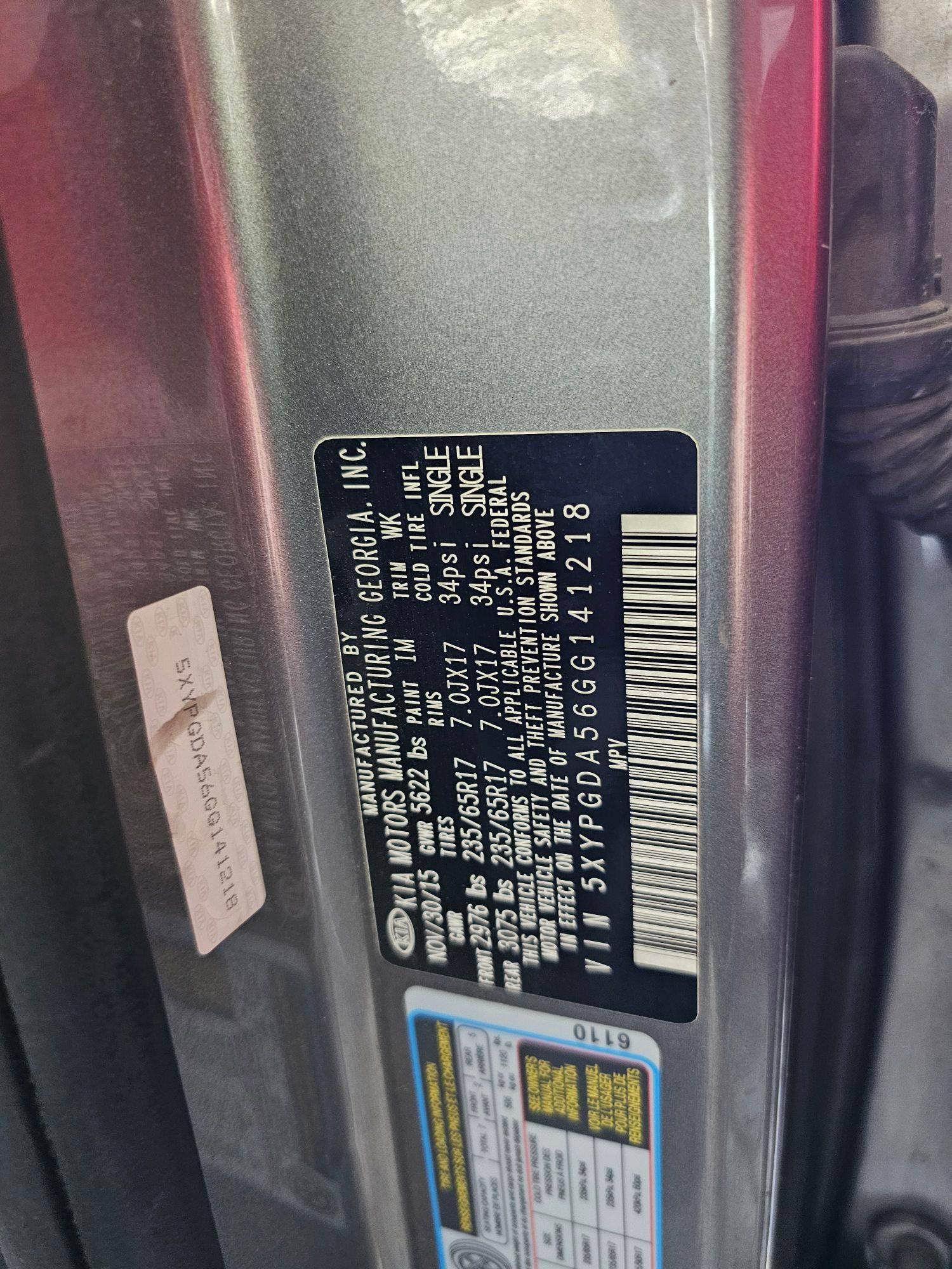 KIA SORENTO 2016 - Marhaba Auction Used Cars - Image 9