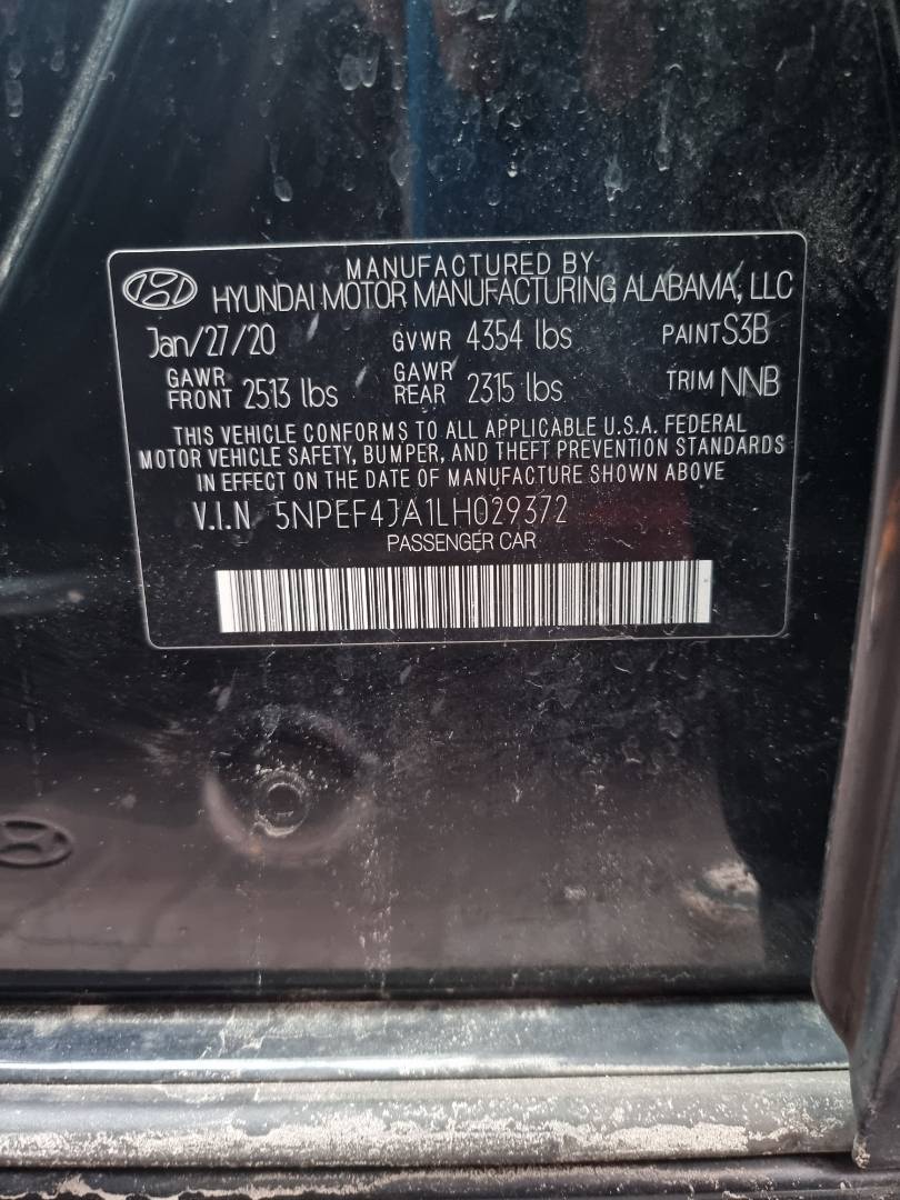 HYUNDAI SONATA 2020 - Marhaba Auction Used Cars - Image 9