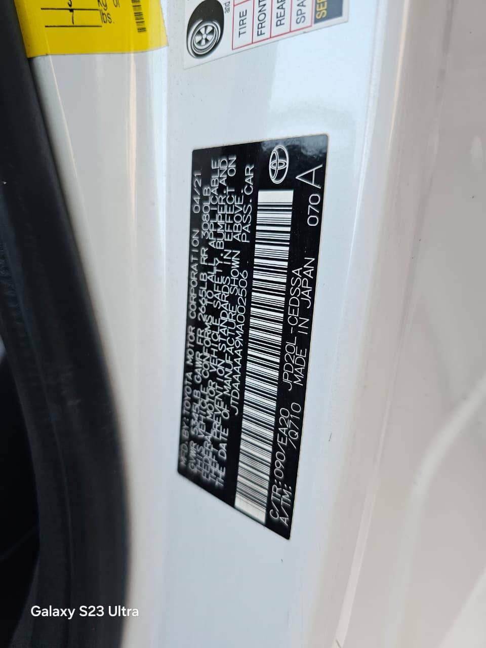 TOYOTA MIRAI 2021 - Marhaba Auction Used Cars - Image 8