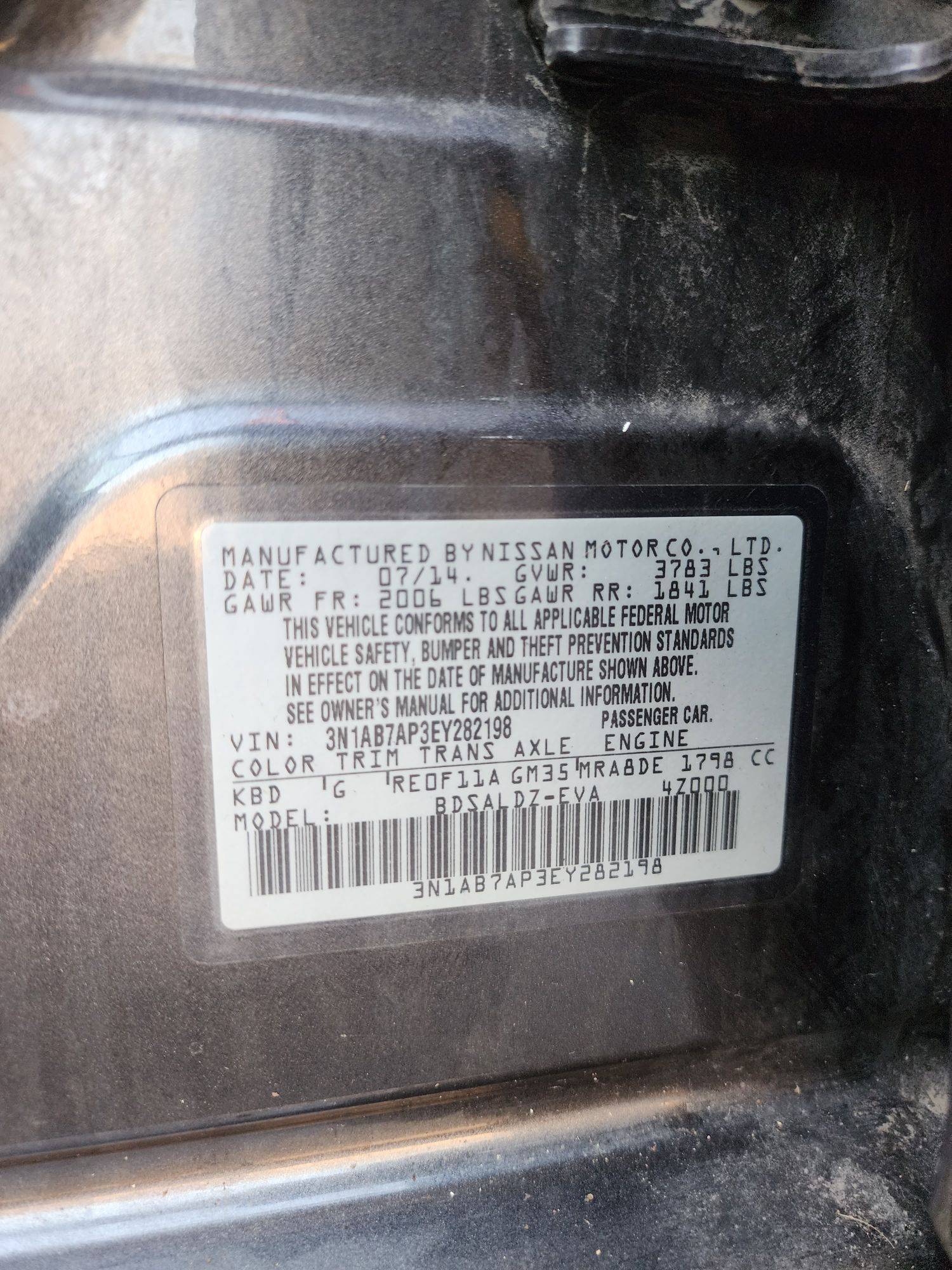 2014 NISSAN SENTRA — 189918 Miles — Lot 48193594 — Souq - Marhaba Auctions Used Cars - Image 13