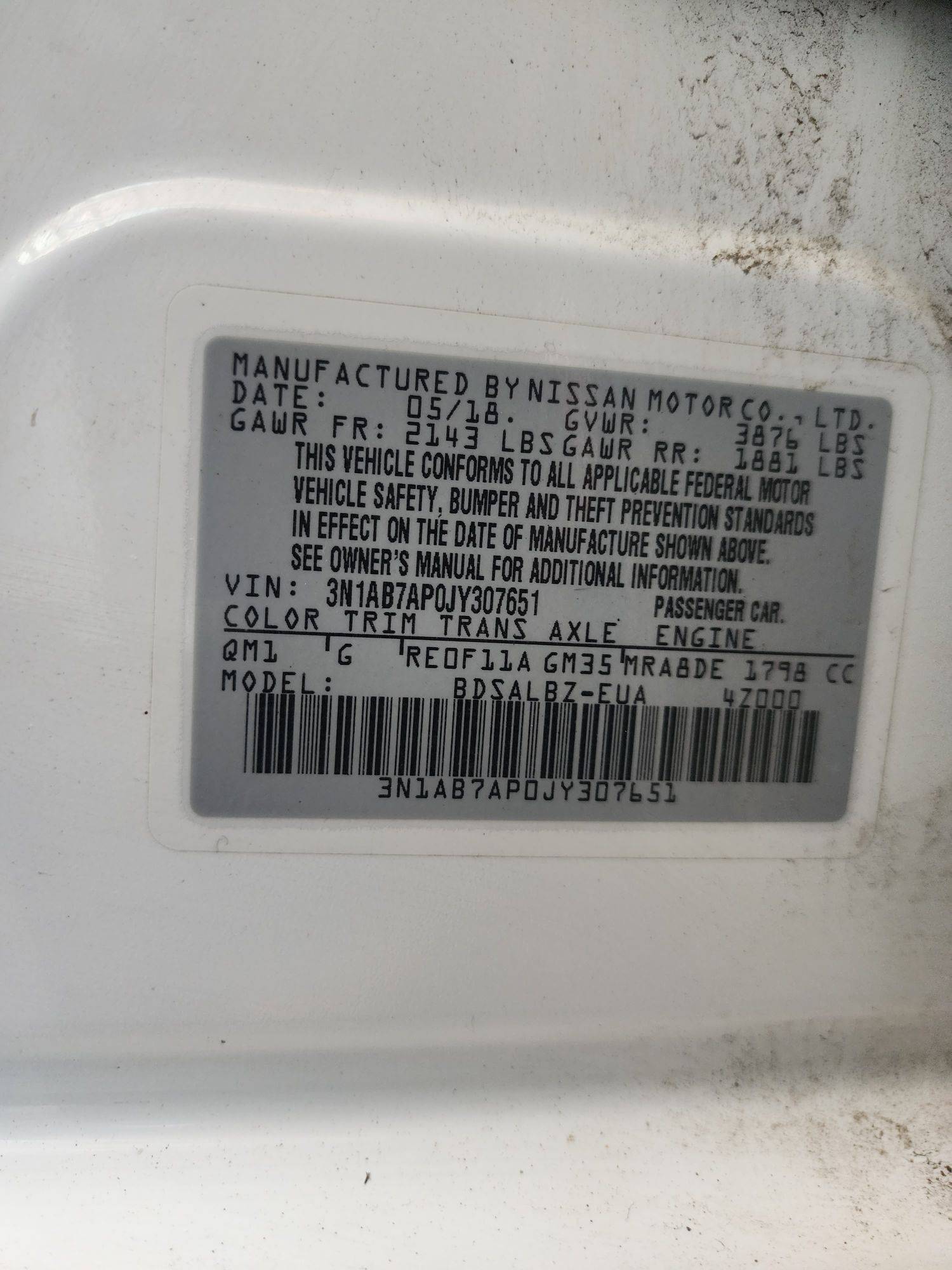 2018 NISSAN SENTRA — 136804 Miles — Lot 48215384 — Souq - Marhaba Auctions Used Cars - Image 8