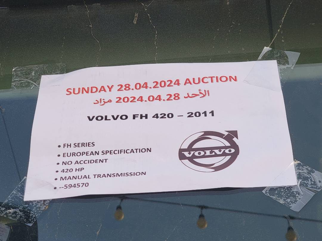 2011 VOLVO FH-Series — 984332 KM — Lot 594570 - Marhaba Auctions Used Cars - Image 7