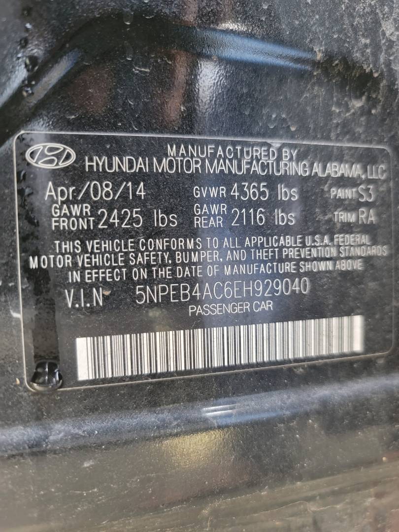 2014 HYUNDAI SONATA — 119098 Miles — Lot 38081934 - Marhaba Auctions Used Cars - Image 9