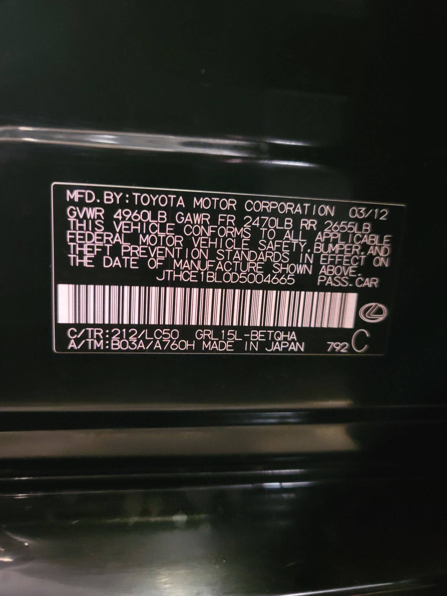 LEXUS GS 350 2013 - Marhaba Auction Used Cars - Image 10