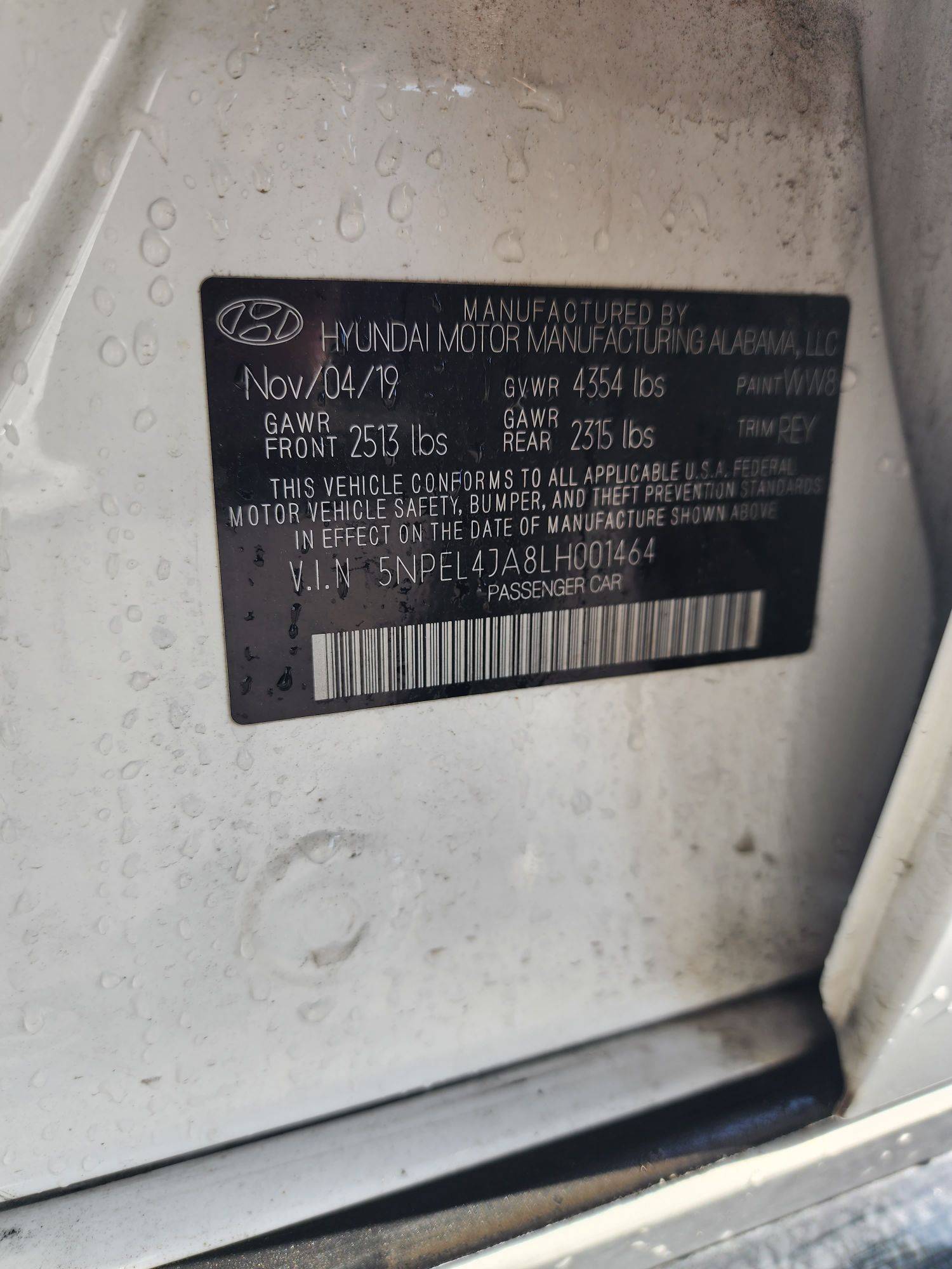 2020 HYUNDAI SONATA — 51405 Miles — Lot 72021503 - Marhaba Auctions Used Cars - Image 10