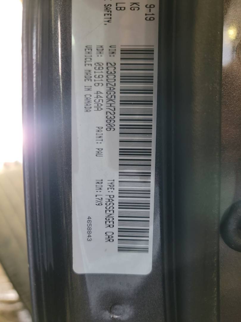 2019 DODGE CHALLENGER — 83529 Miles — Lot 5KH723606 — Main - Marhaba Auctions Used Cars - Image 8