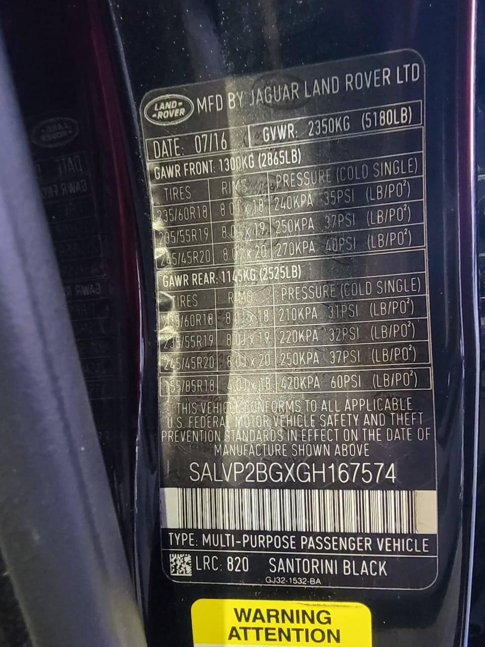 LAND ROVER RANGE ROVER EVOQUE 2016 - Marhaba Auction Used Cars - Image 11