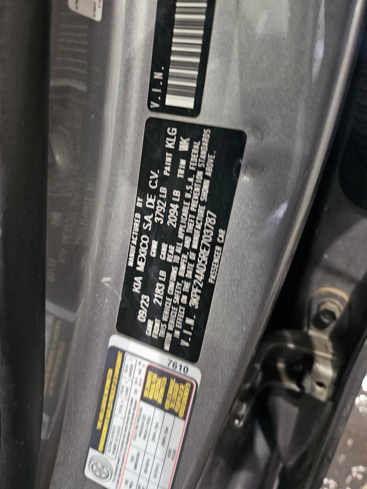 KIA FORTE 2024 - Marhaba Auction Used Cars - Image 10
