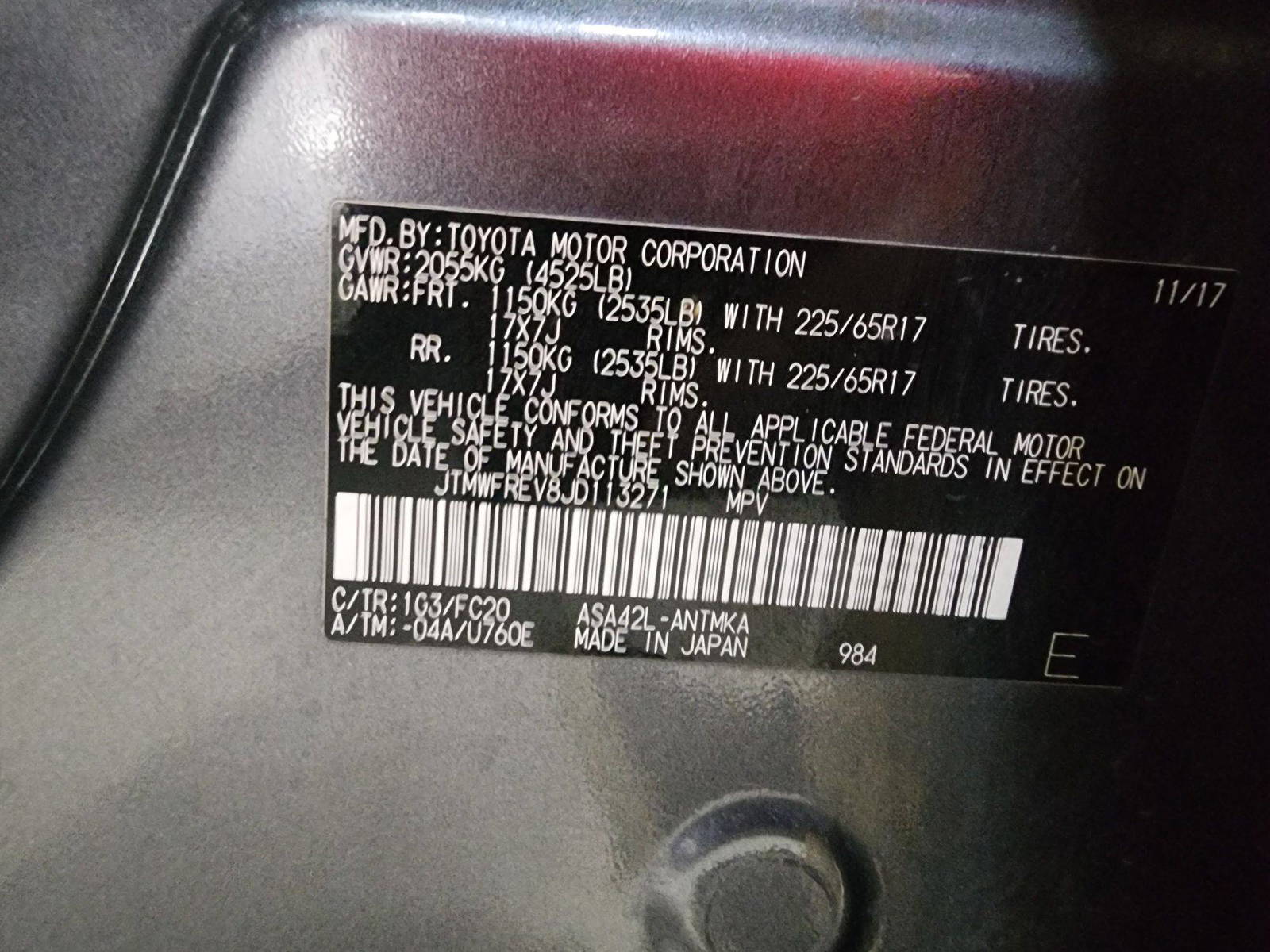 TOYOTA RAV4 2018 - Marhaba Auction Used Cars - Image 11