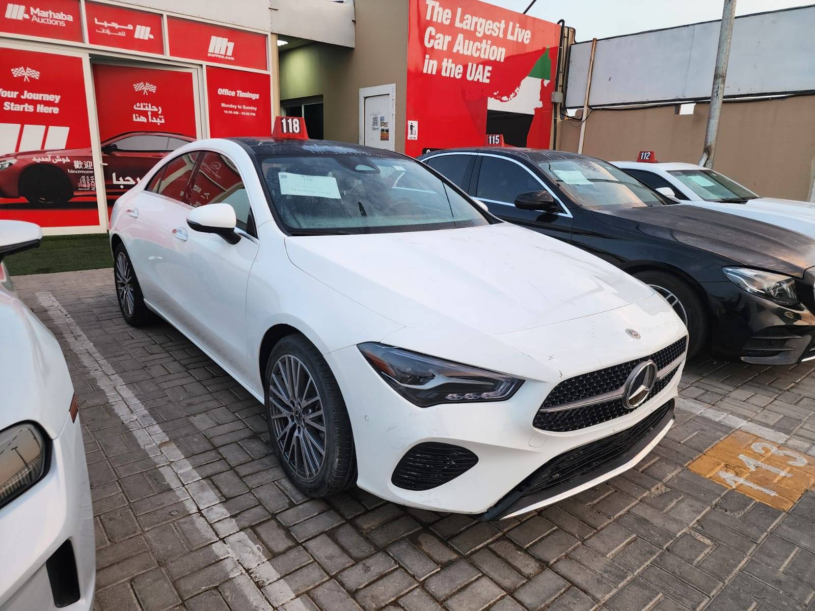 2025 MERCEDES BENZ CLA 250 — 6994 Miles — Lot 93065 — Al Sajaa - Marhaba Auctions Used Cars - Image 3