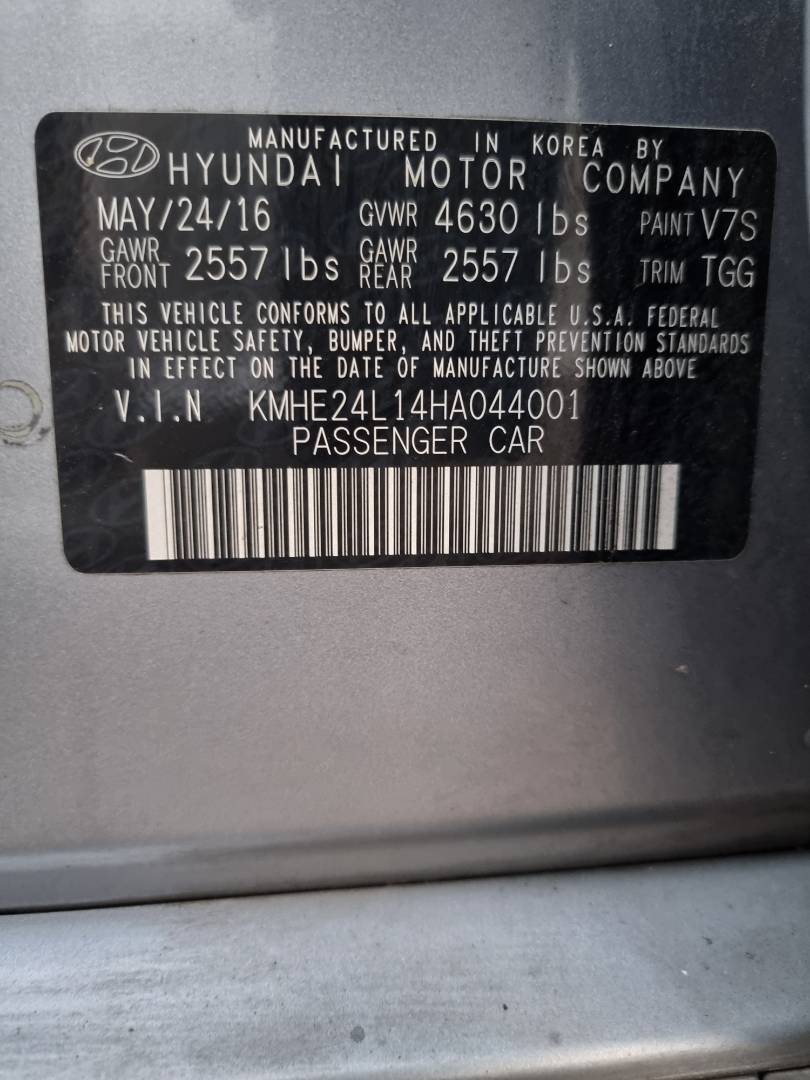 2017 HYUNDAI SONATA — 143550 Miles — Lot 214578 — Ind. 12 - Marhaba Auctions Used Cars - Image 9