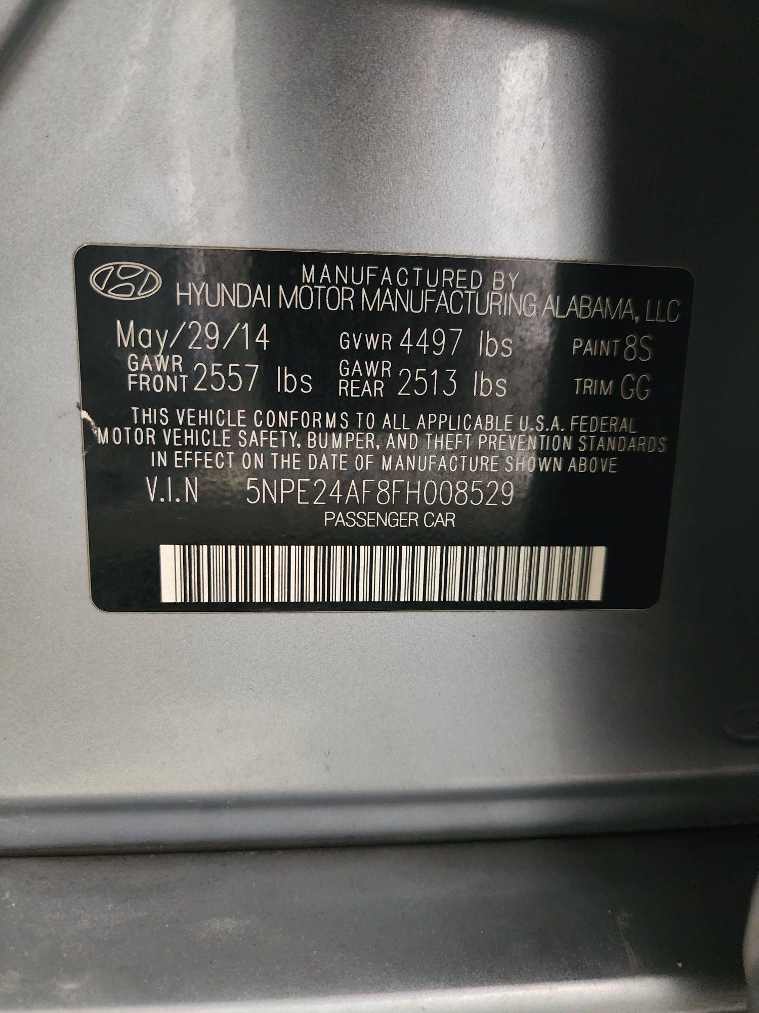 HYUNDAI SONATA 2015 - Marhaba Auction Used Cars - Image 12