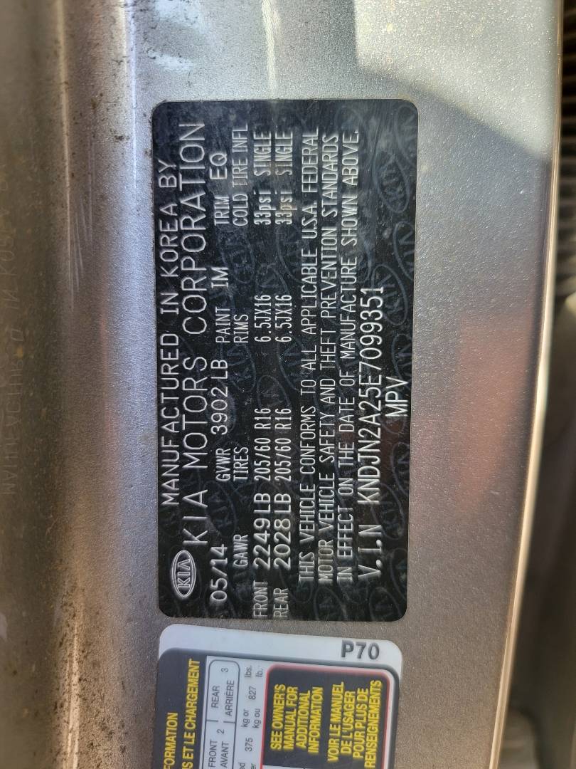 2014 KIA SOUL — 215593 Miles — Lot E7099351 - Marhaba Auctions Used Cars - Image 7