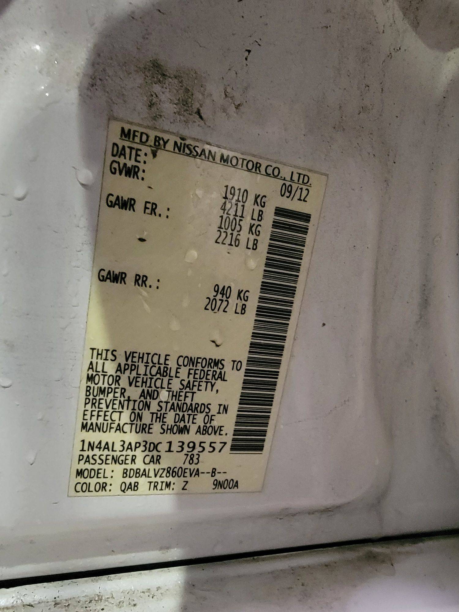 NISSAN ALTIMA 2013 - Marhaba Auction Used Cars - Image 10