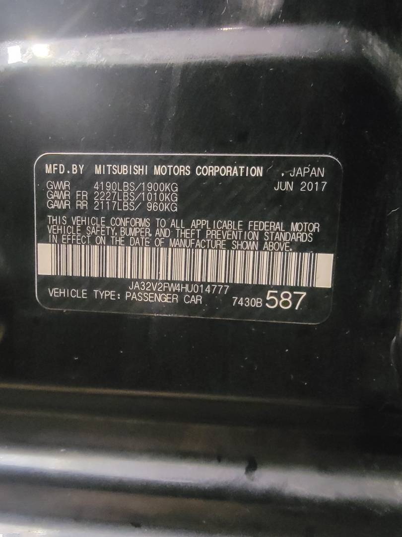2017 MITSUBISHI LANCER — 43701 Miles — Lot 014777 — Main - Marhaba Auctions Used Cars - Image 10
