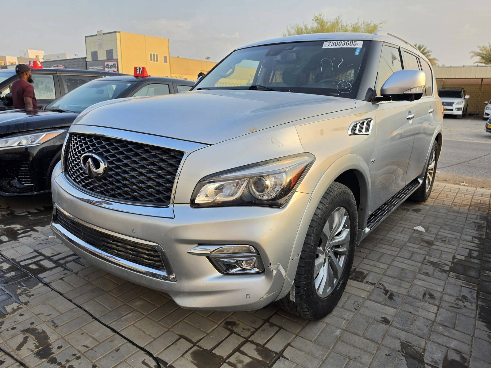 2017 INFINITI QX80 — 117957 Miles — Lot 73003605 - Marhaba Auctions Used Cars - Image 3