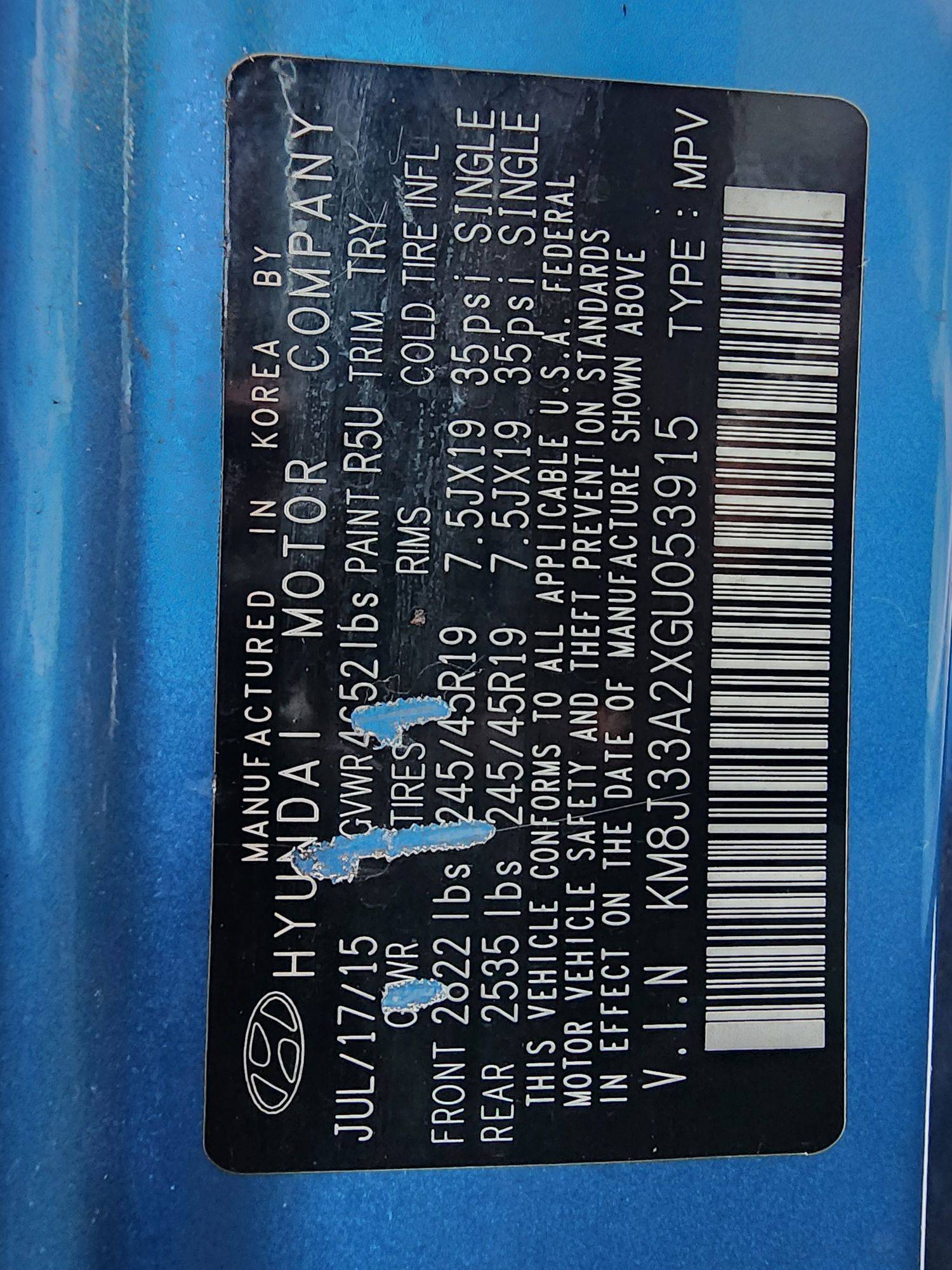 HYUNDAI TUCSON 2016 - Marhaba Auction Used Cars - Image 11