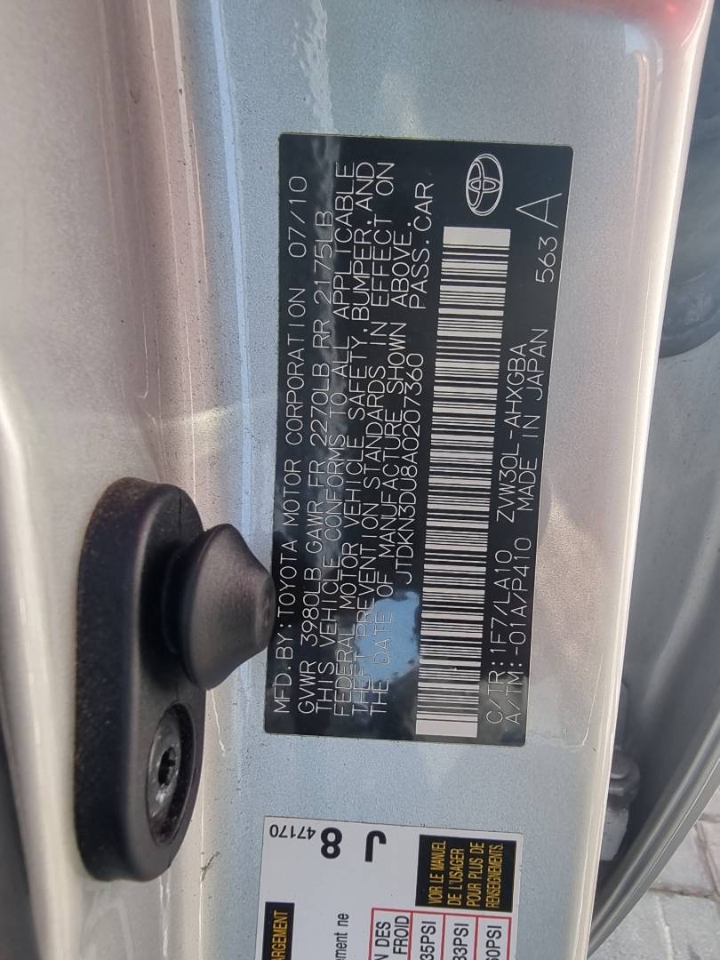 TOYOTA PRIUS 2010 - Marhaba Auction Used Cars - Image 10