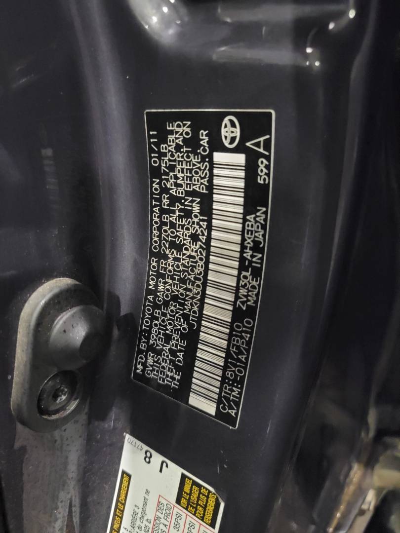 2011 TOYOTA PRIUS — 179116 Miles — Lot 0274241 — Main - Marhaba Auctions Used Cars - Image 9
