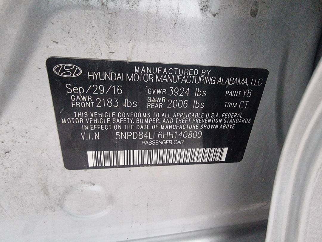 HYUNDAI ELANTRA 2017 - Marhaba Auction Used Cars - Image 9