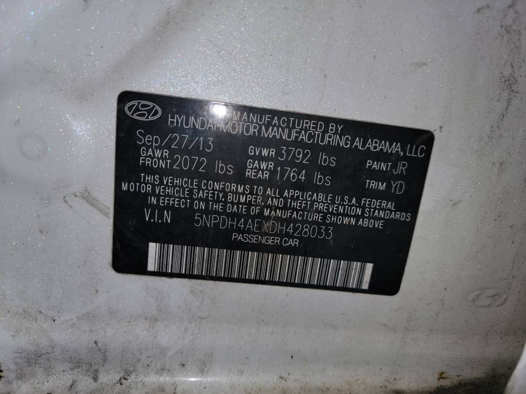 2013 HYUNDAI ELANTRA — 212324 Miles — Lot 38175823 - Marhaba Auctions Used Cars - Image 9