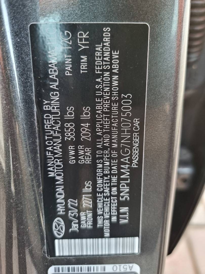 2022 HYUNDAI ELANTRA — 17103 Miles — Lot 125478 — Ind. 12 - Marhaba Auctions Used Cars - Image 9